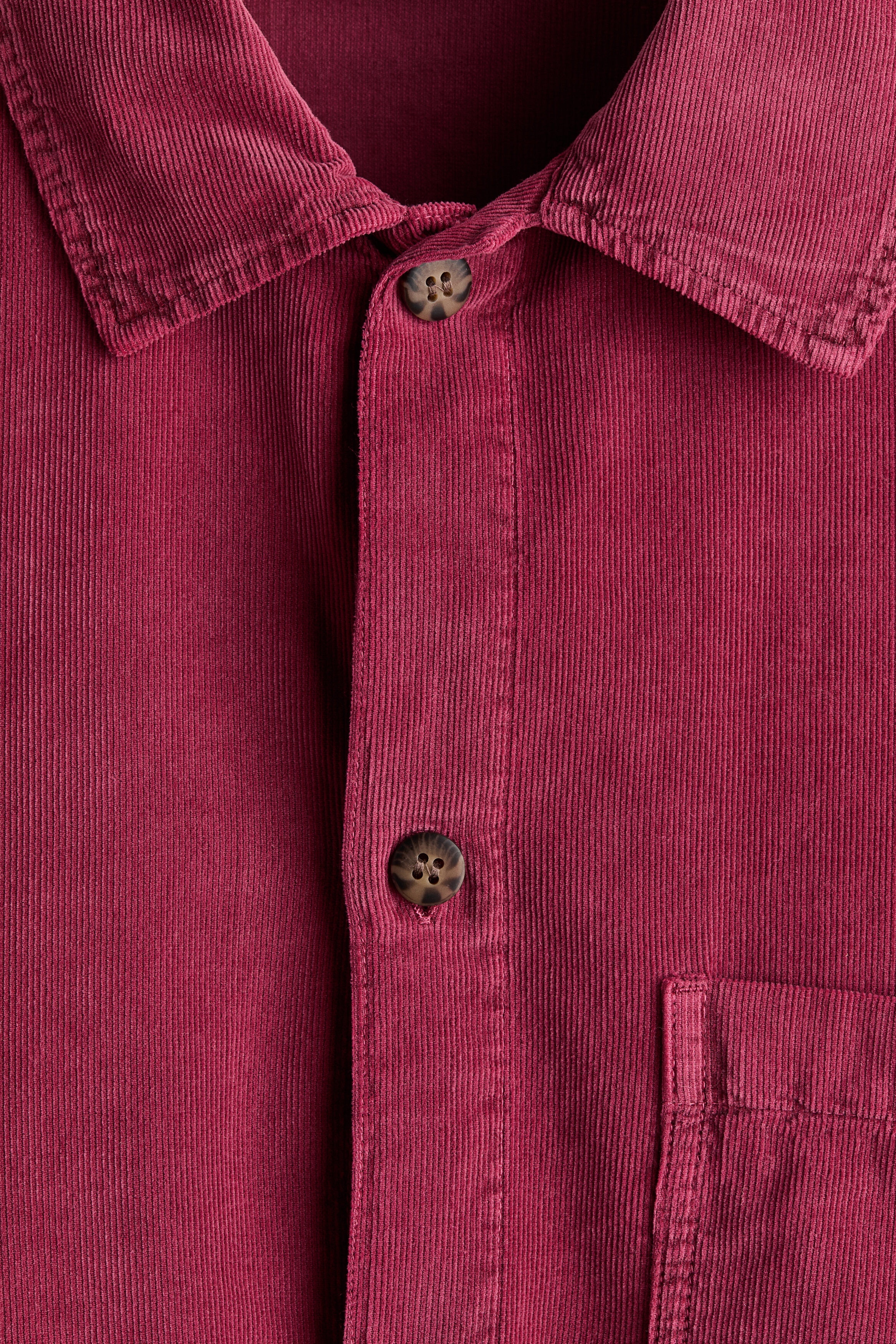Relaxed Fit Boxy corduroy shirt