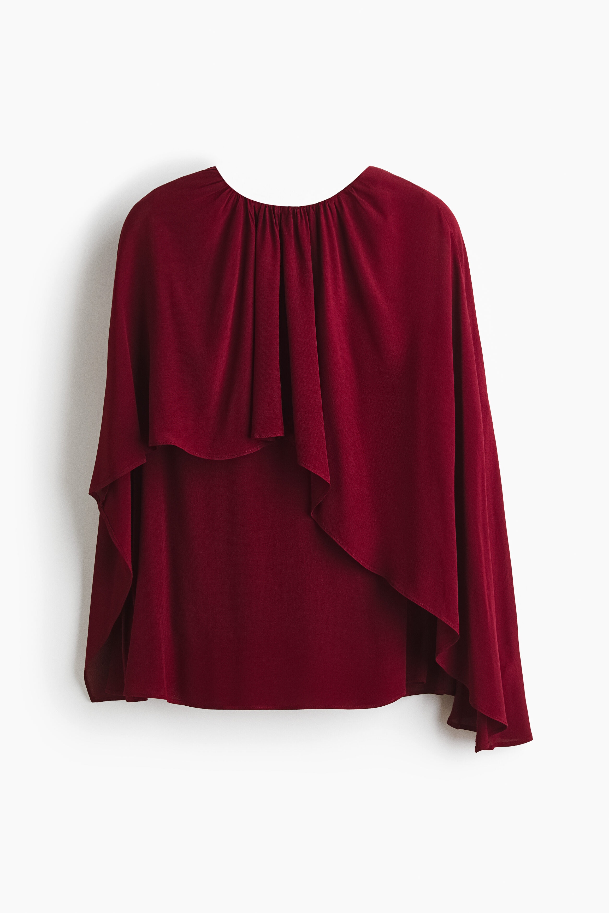 トップス Raffle balloon cape Blouse Cape blouse