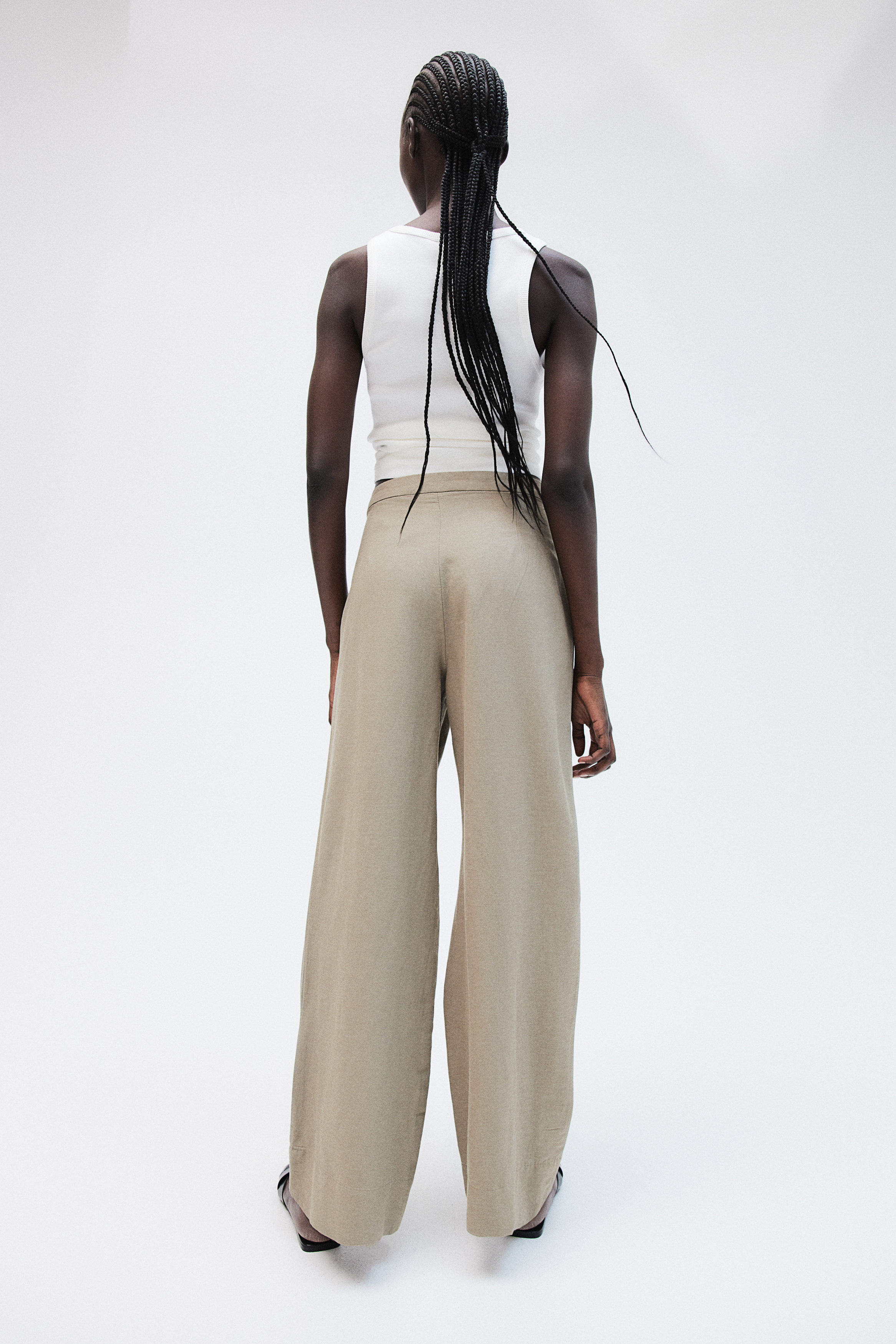 パンツ apartment three Linen-Blend Trousers 1 Apartment Three（アパートメントスリー）の「Apartment Three