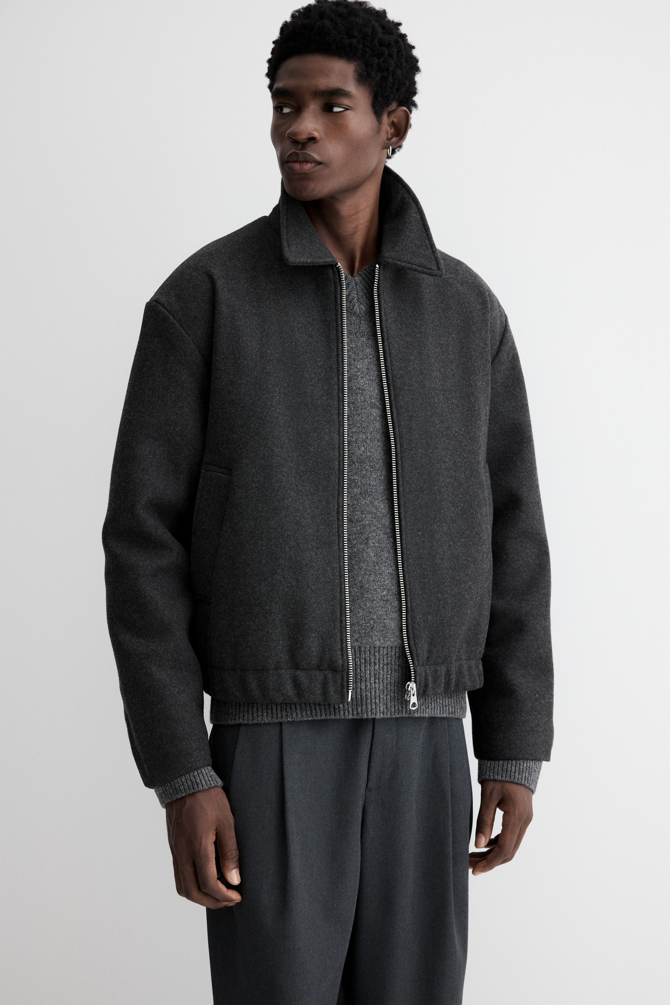 Regular Fit Felted shacket