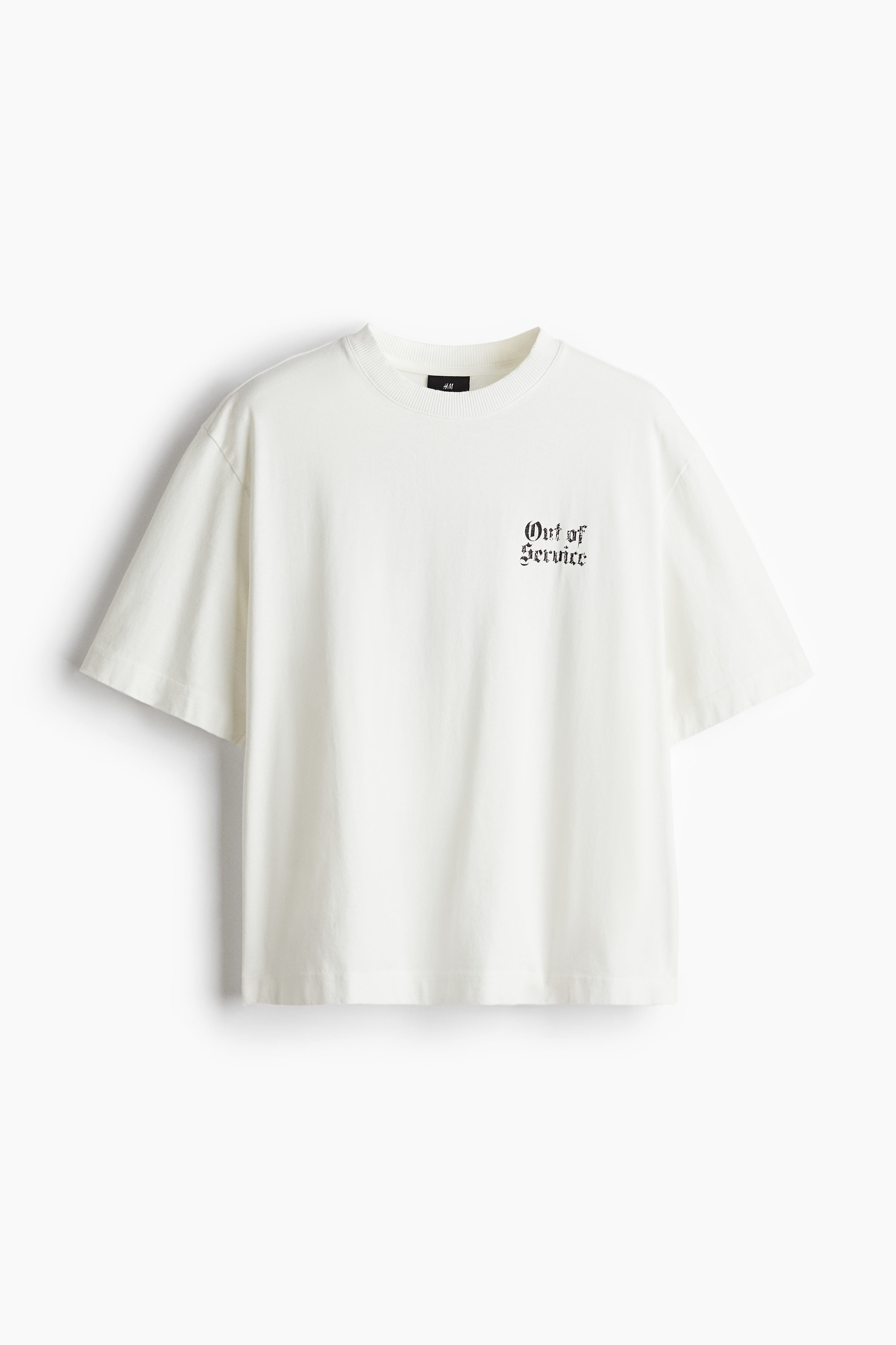 Tシャツ・カットソー CYCLE OVER PRINTED T-SHIRT WHITE DISTRESSED WASH (54899) CYCLE Over Printed T-Shirt White Distressed Wash - 01 BIANCO