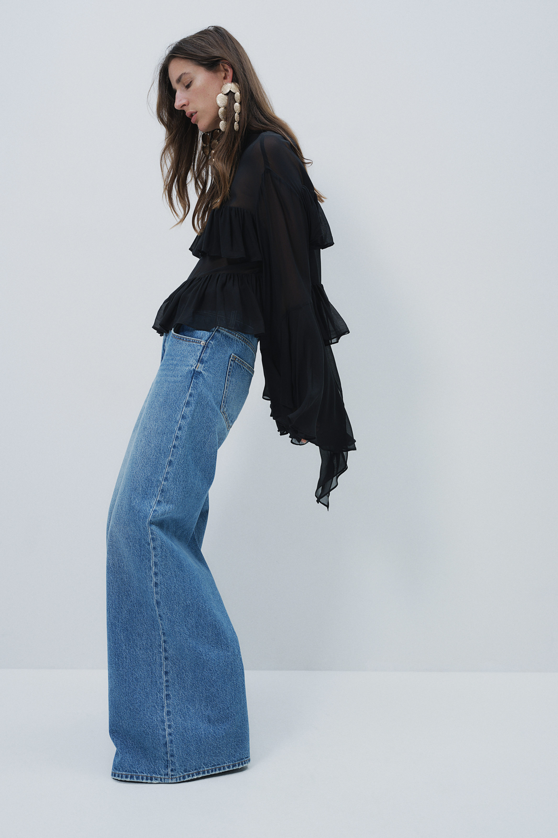 パンツ OHOTORO Brushed Wide Jeans m(long) ohotoro Brushed Wide Jeans デニム ジーンズ オートロ - メルカリ