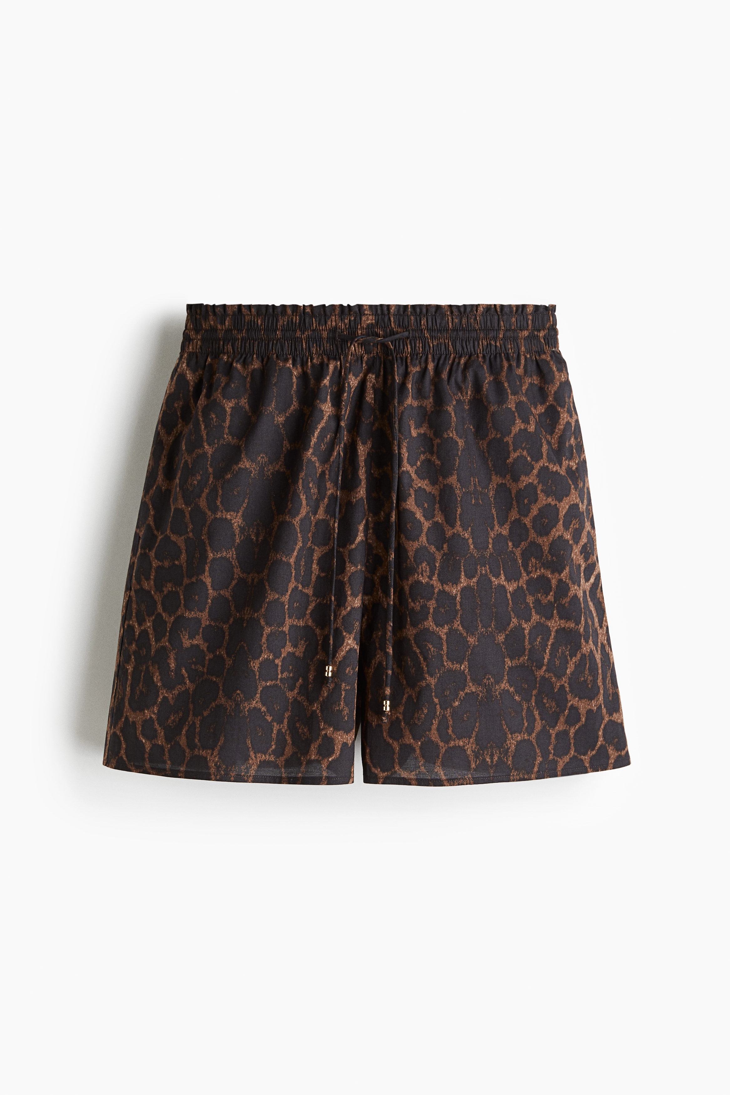 【THM】Leopard shorts Brown　Mサイズ THM】Leopard shorts Brown Mサイズ THM Leopard easy shorts