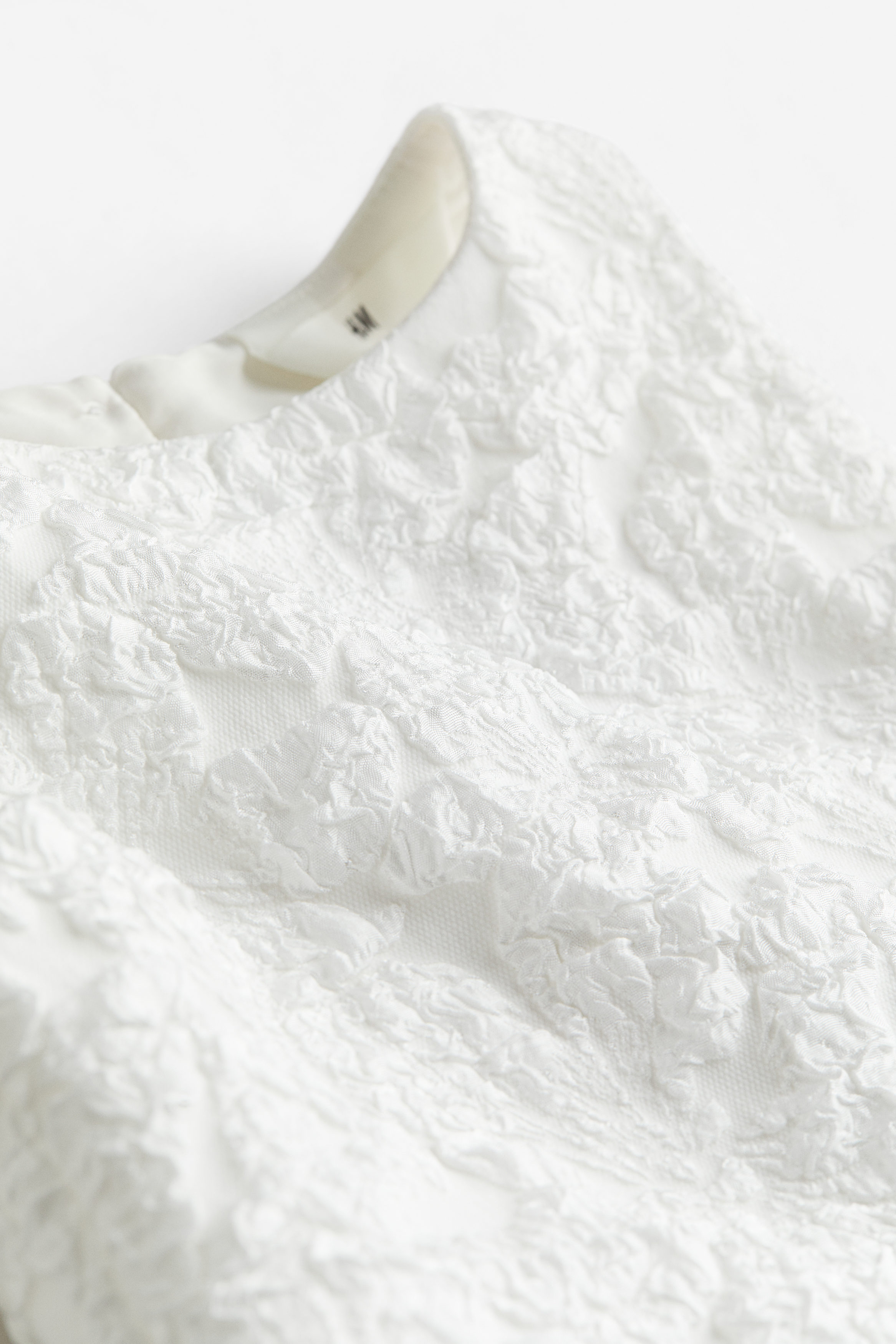 トップス Eyelet Jersey Jacquard Top - white Jacquard-weave top