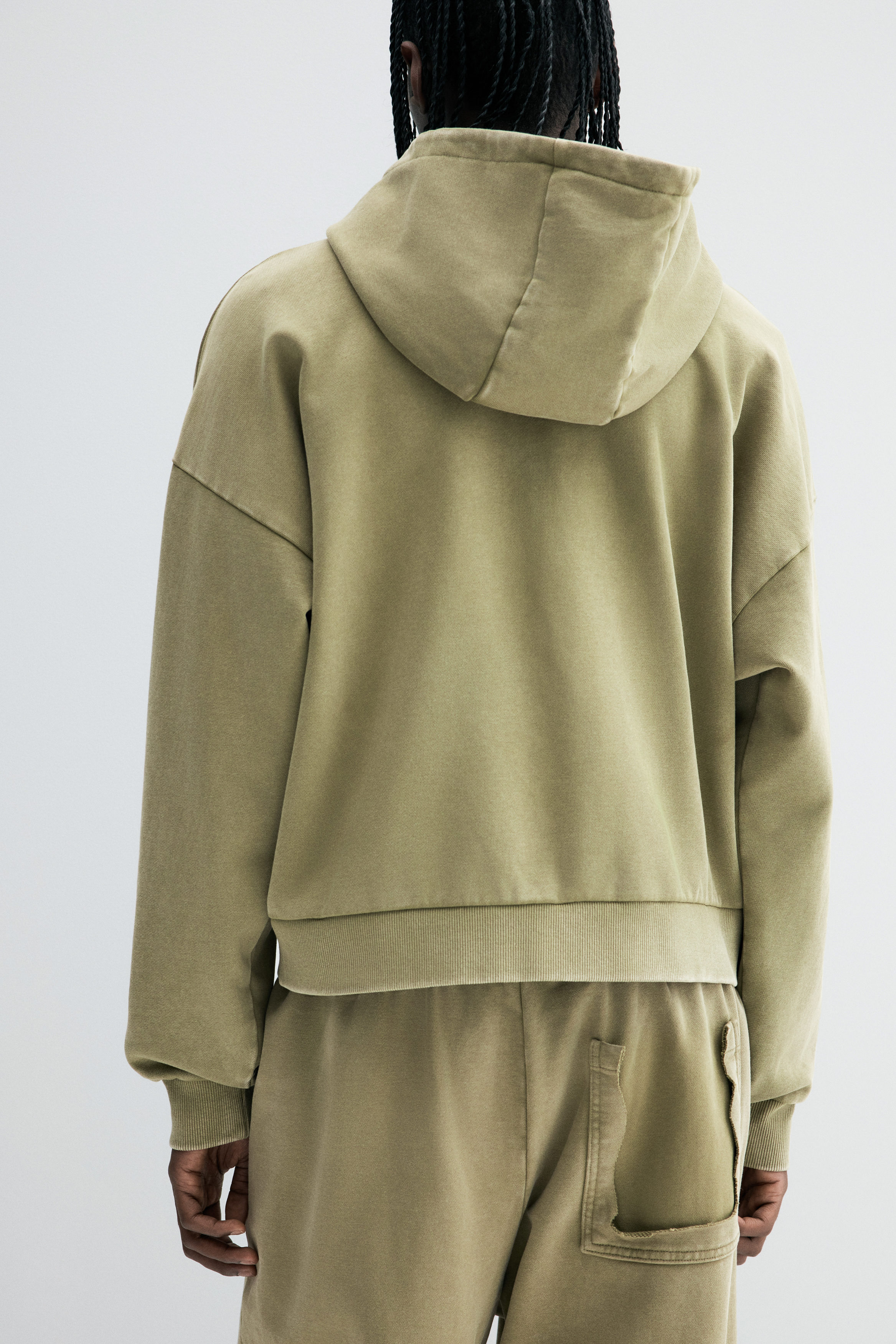 Oversized Fit Zip-through hoodie