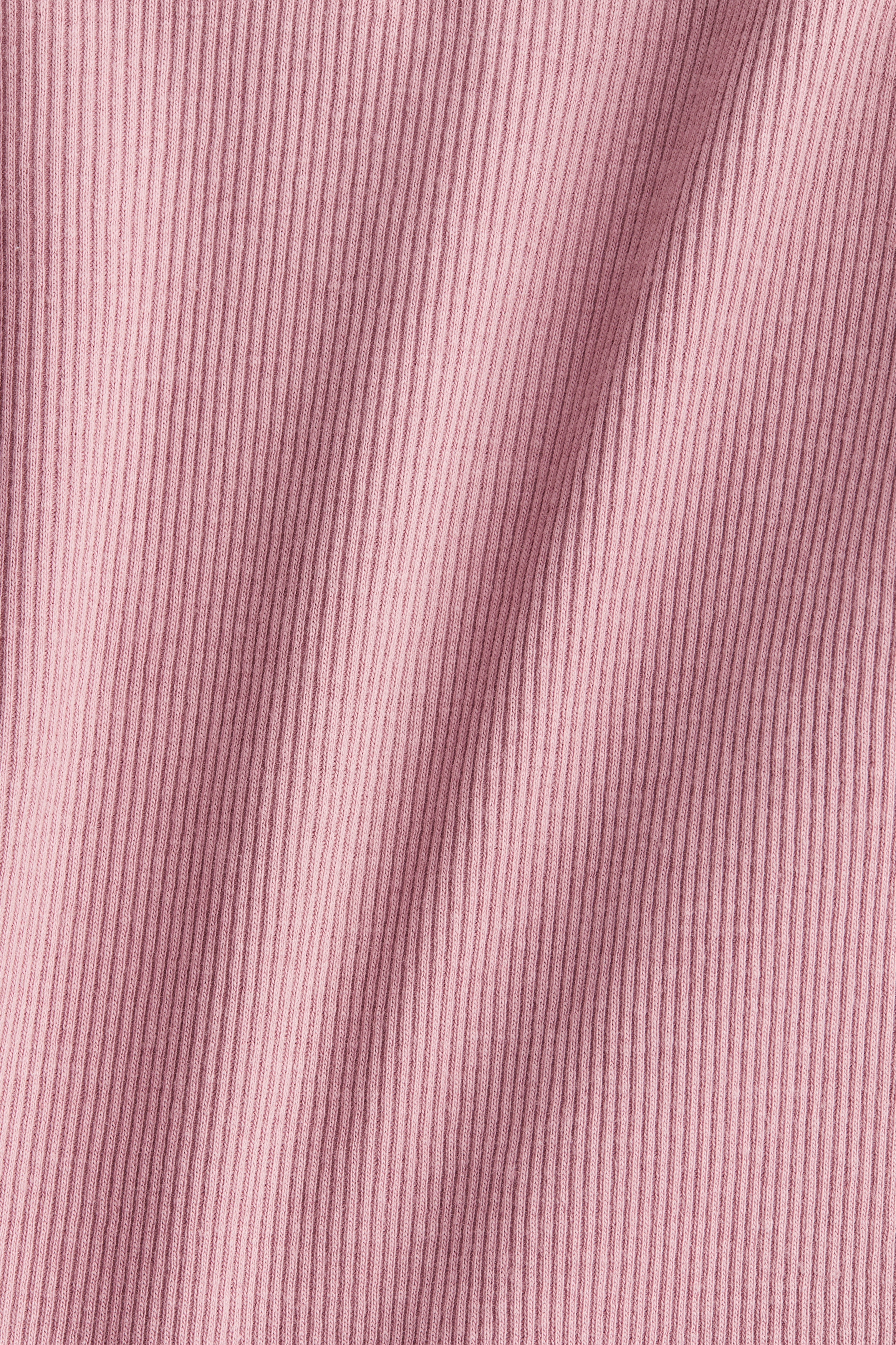 Ribbed sweetheart-neck T-shirt