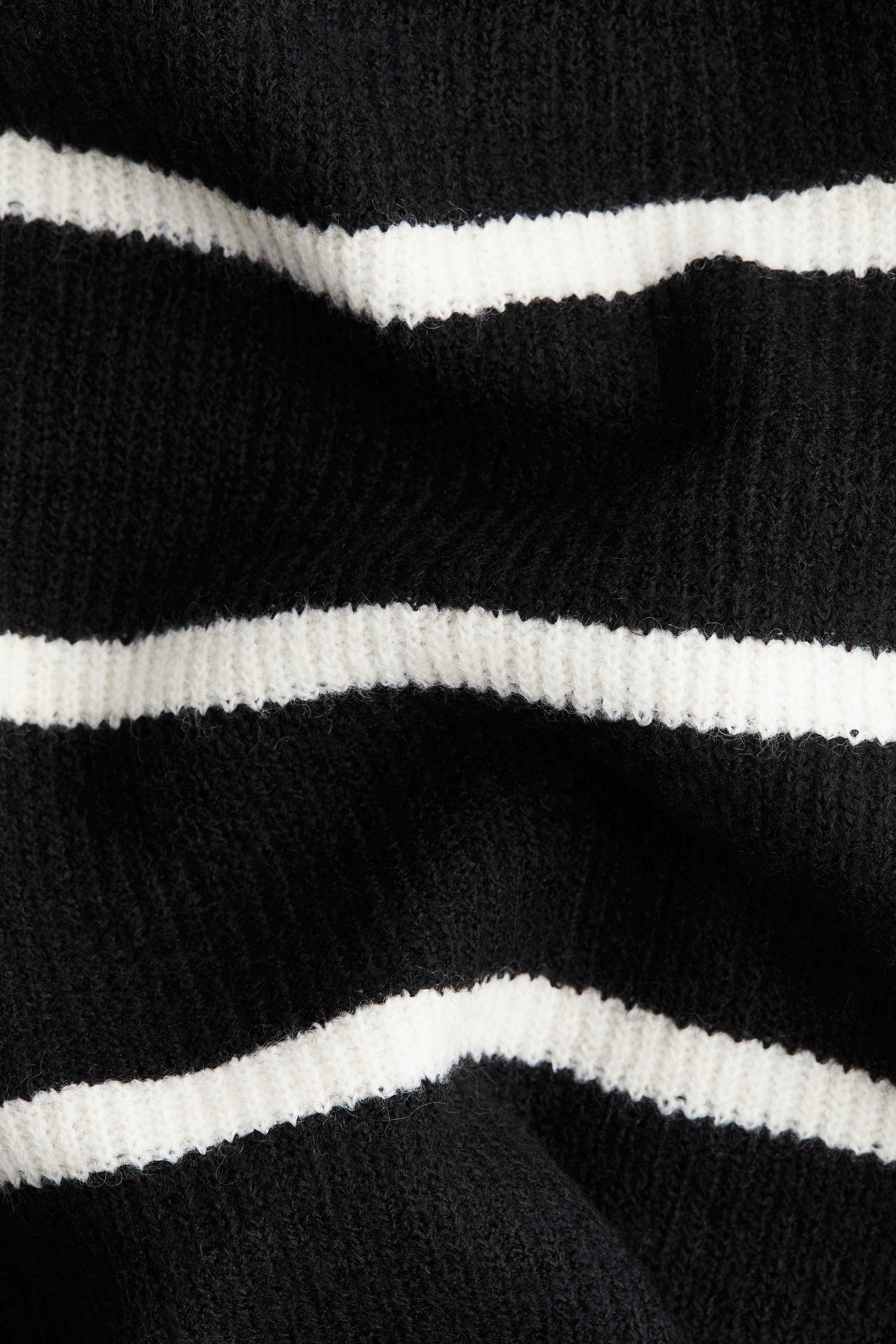 Rib-knit off-the-shoulder jumper