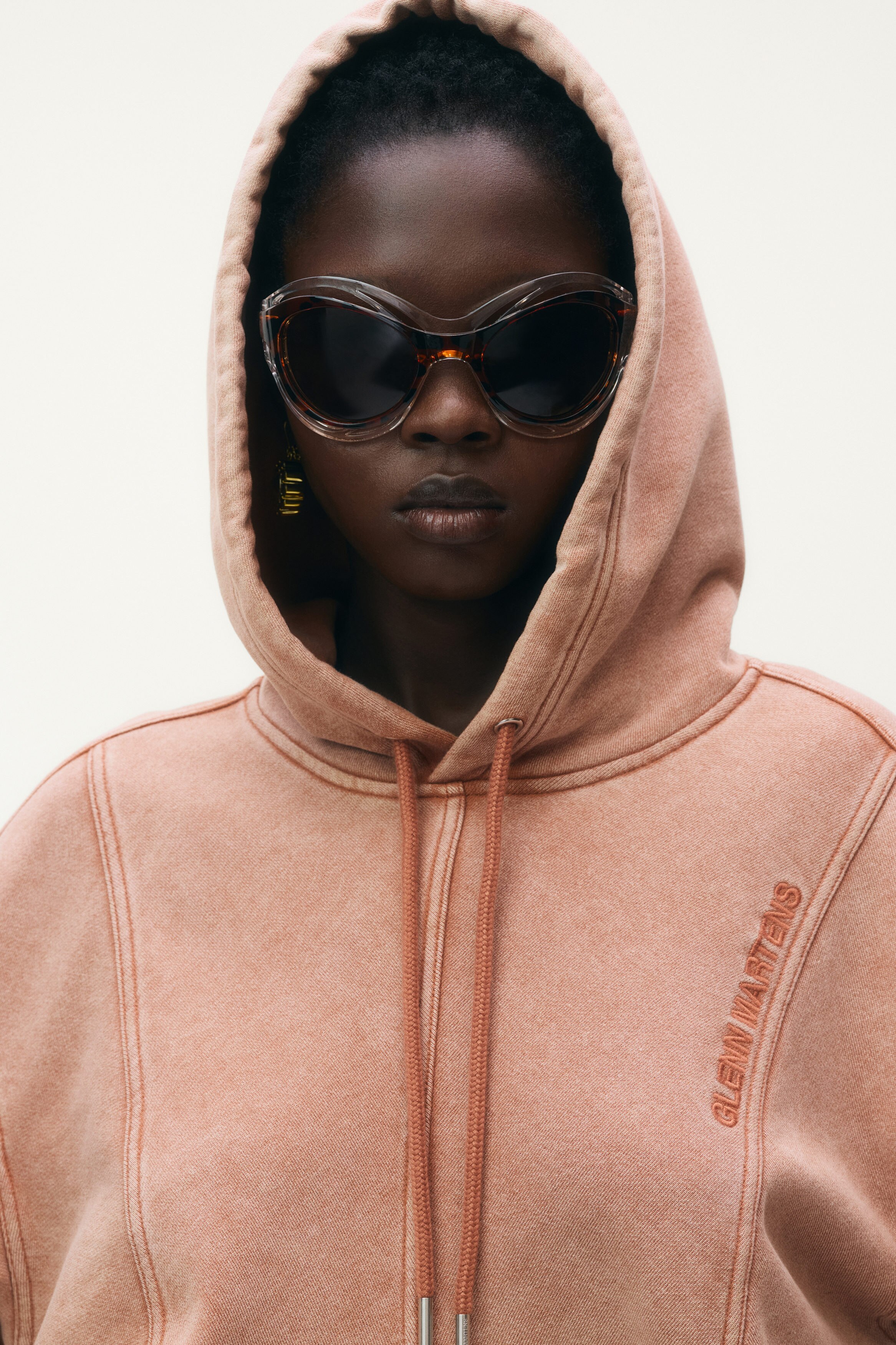 Motif-detail hoodie