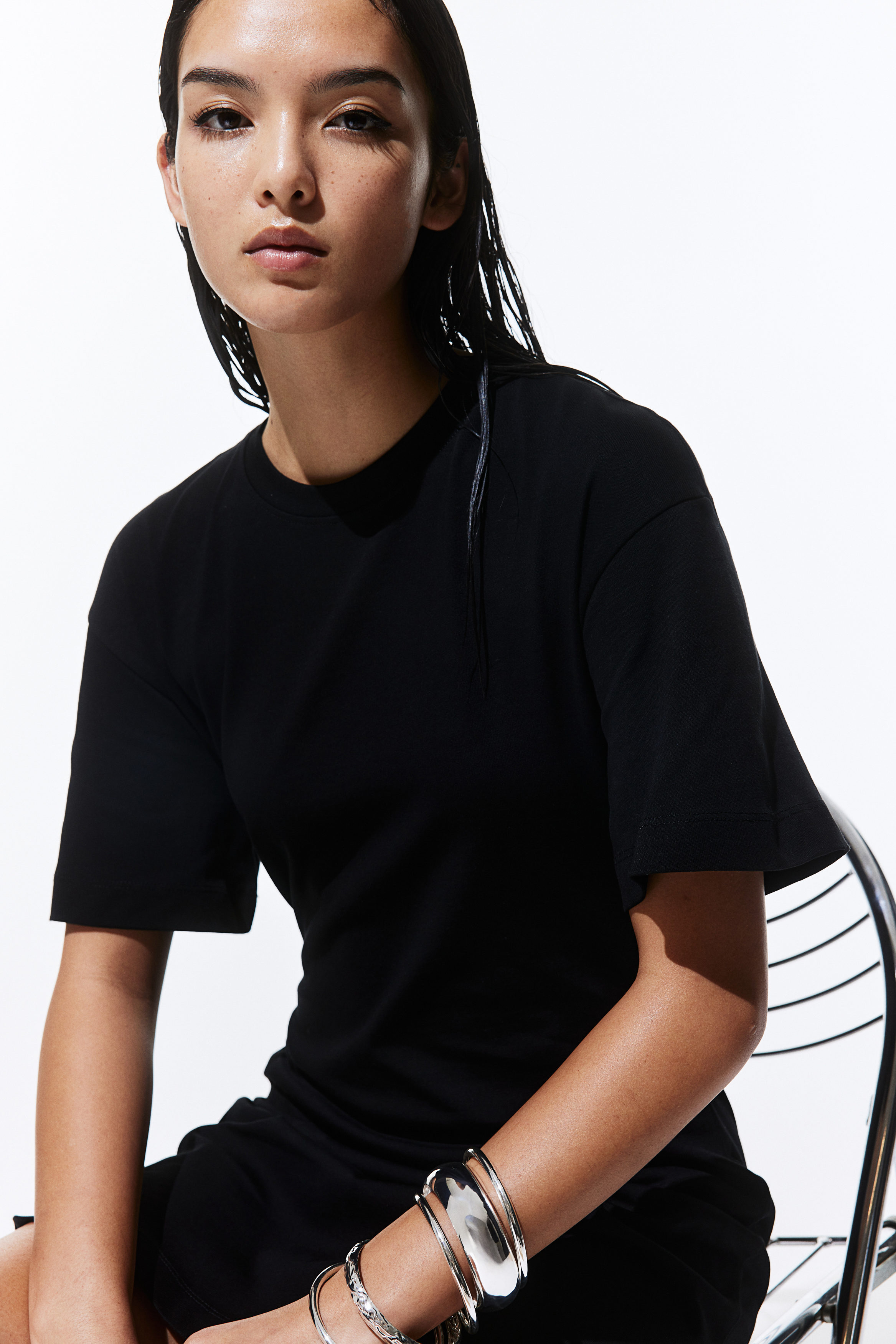 Waisted T-shirt dress