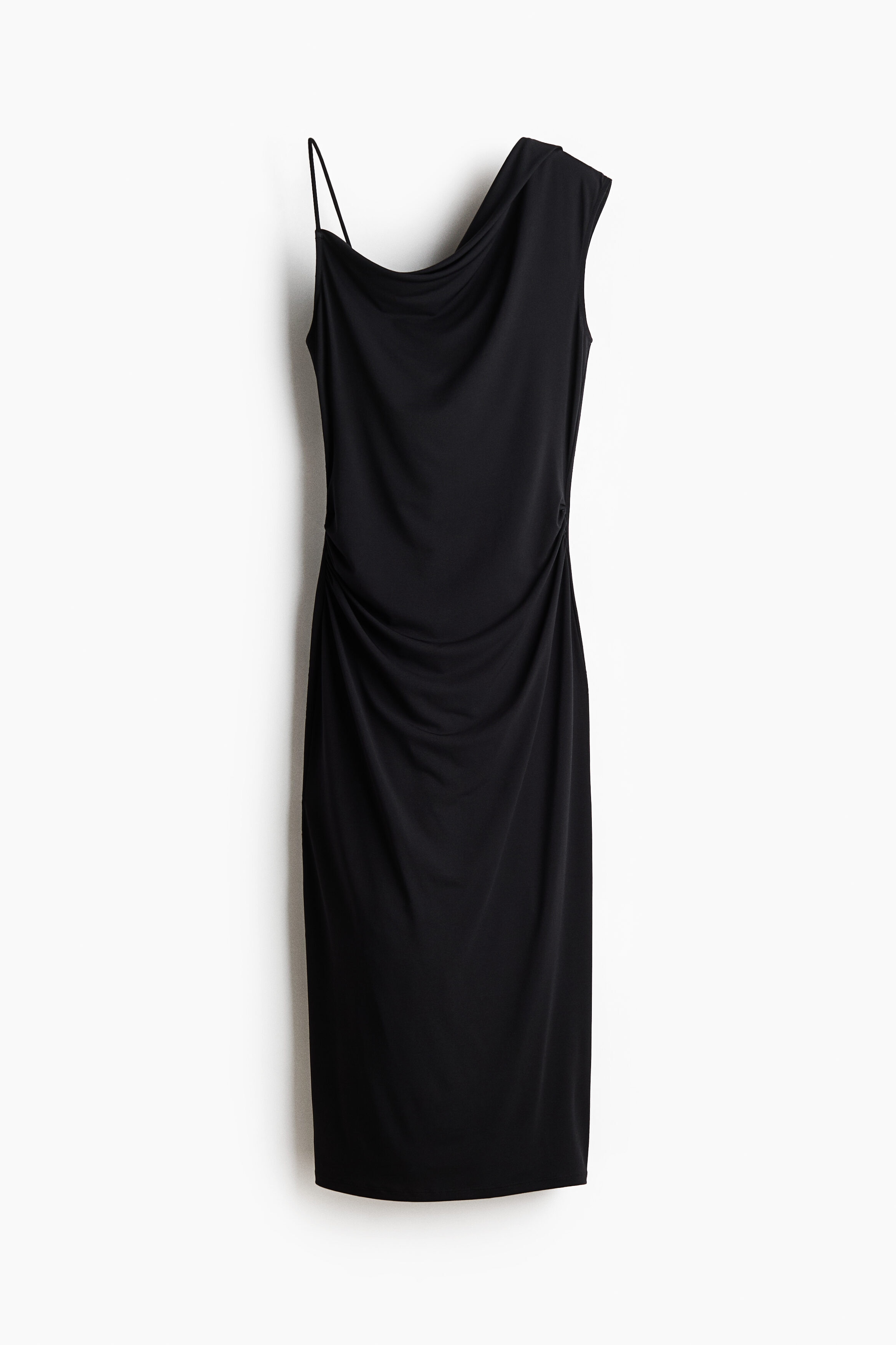 Asymmetric jersey dress