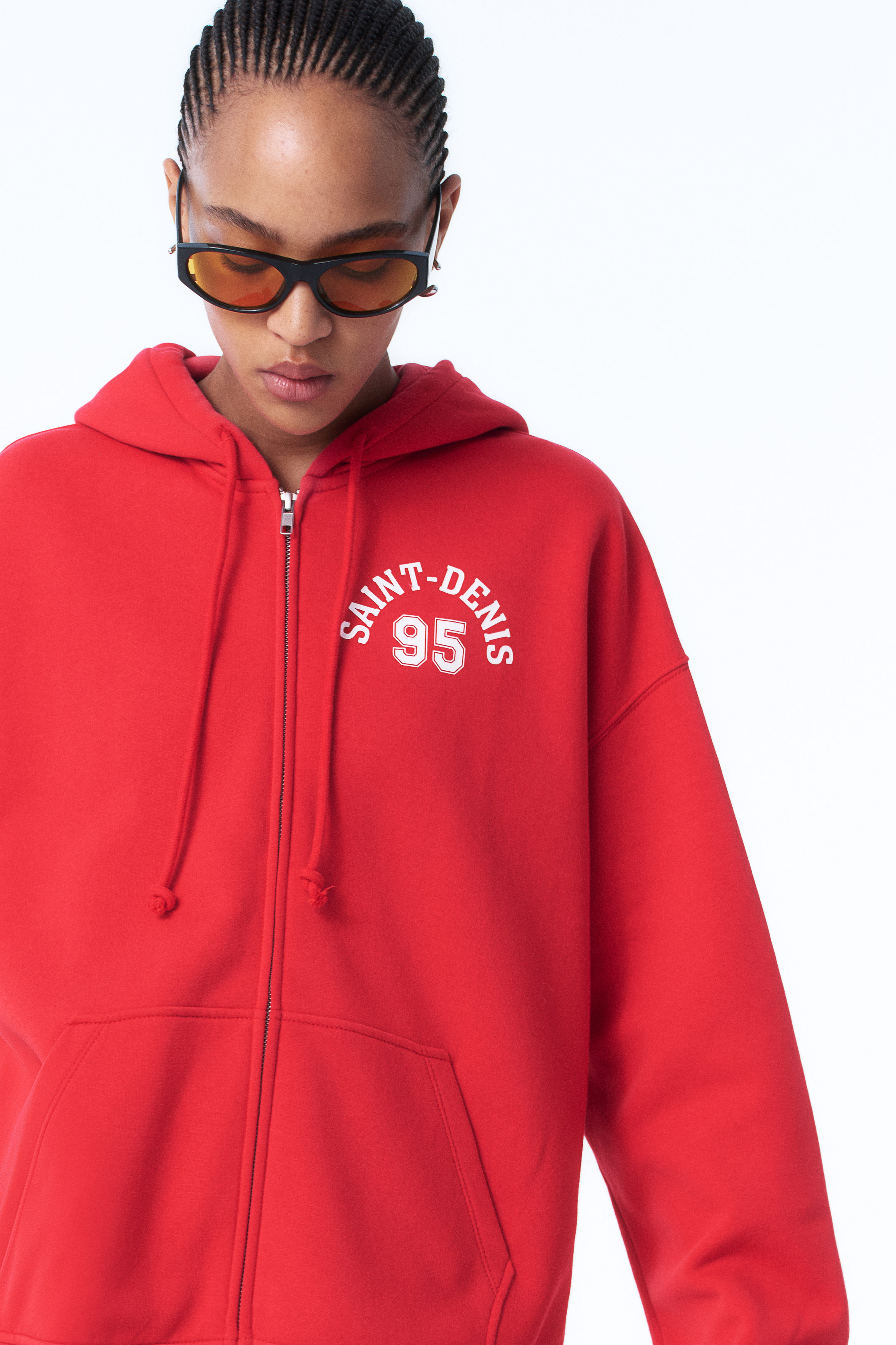Oversized zip-through hoodie Oversized zip-through hoodie