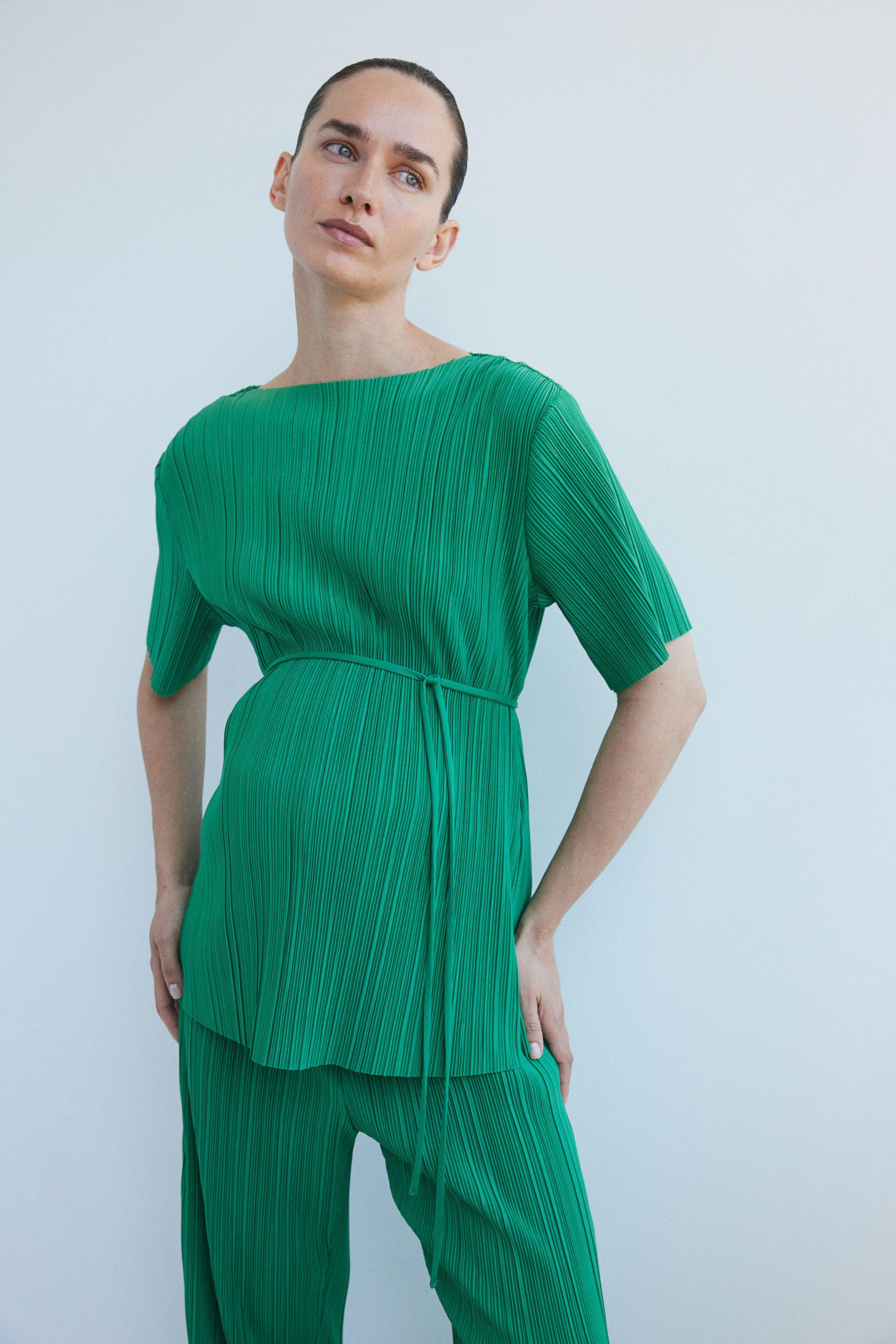 Mama MAMA 2-piece plissé set