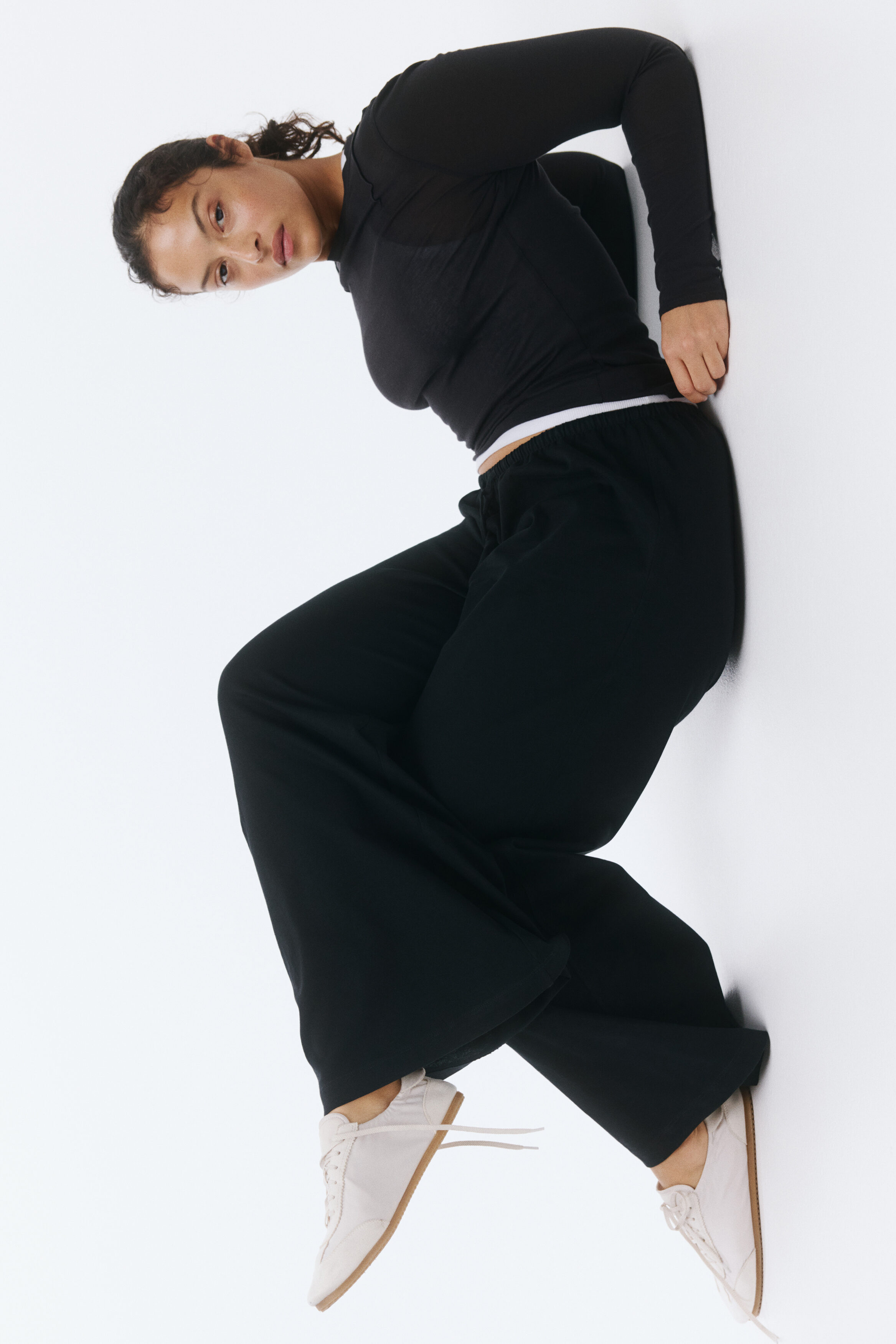 Cotton drawstring trousers