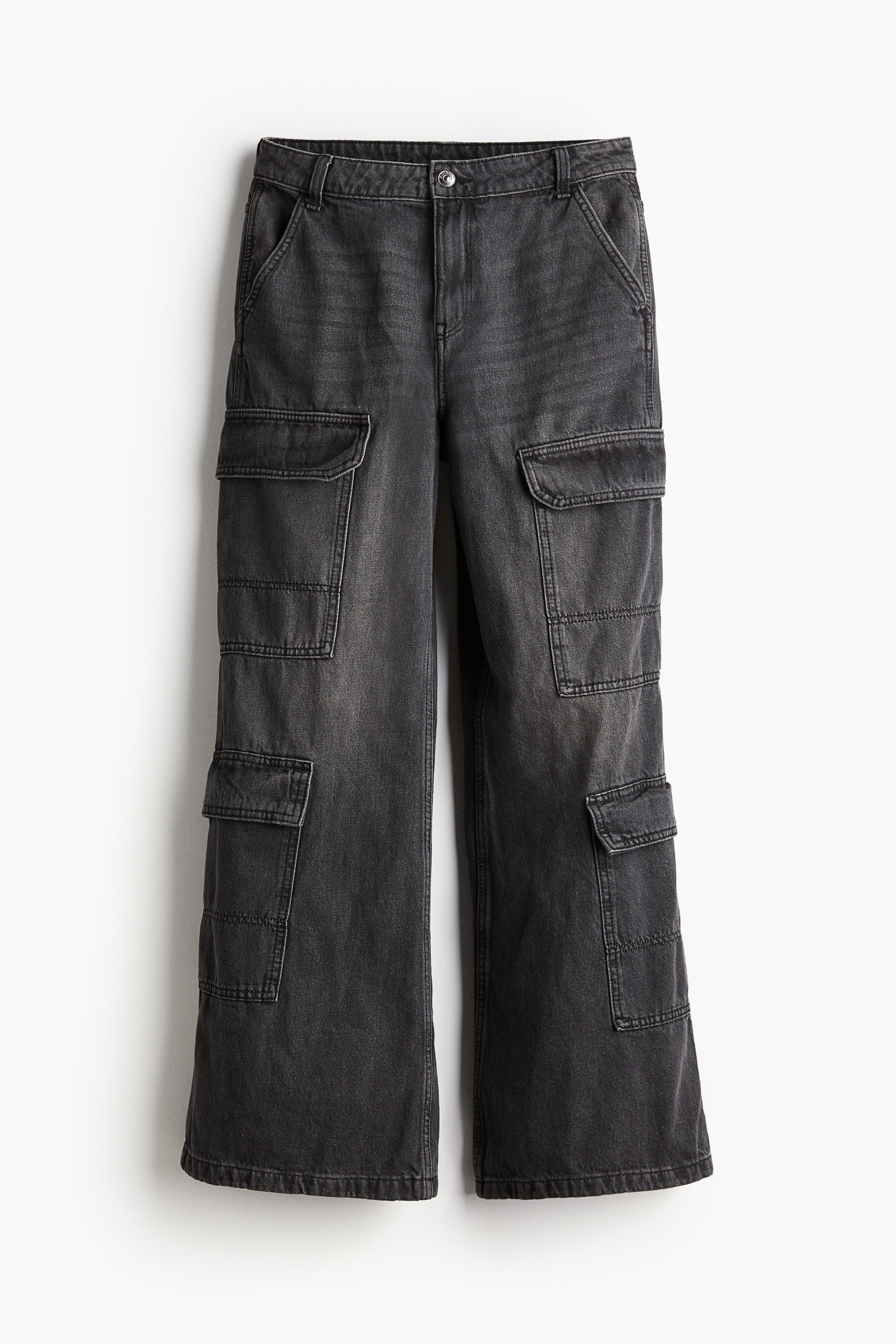 パンツ AND MARY Back ribbon denim cargo pants ANDMARY】Back ribbon denim cargo pants