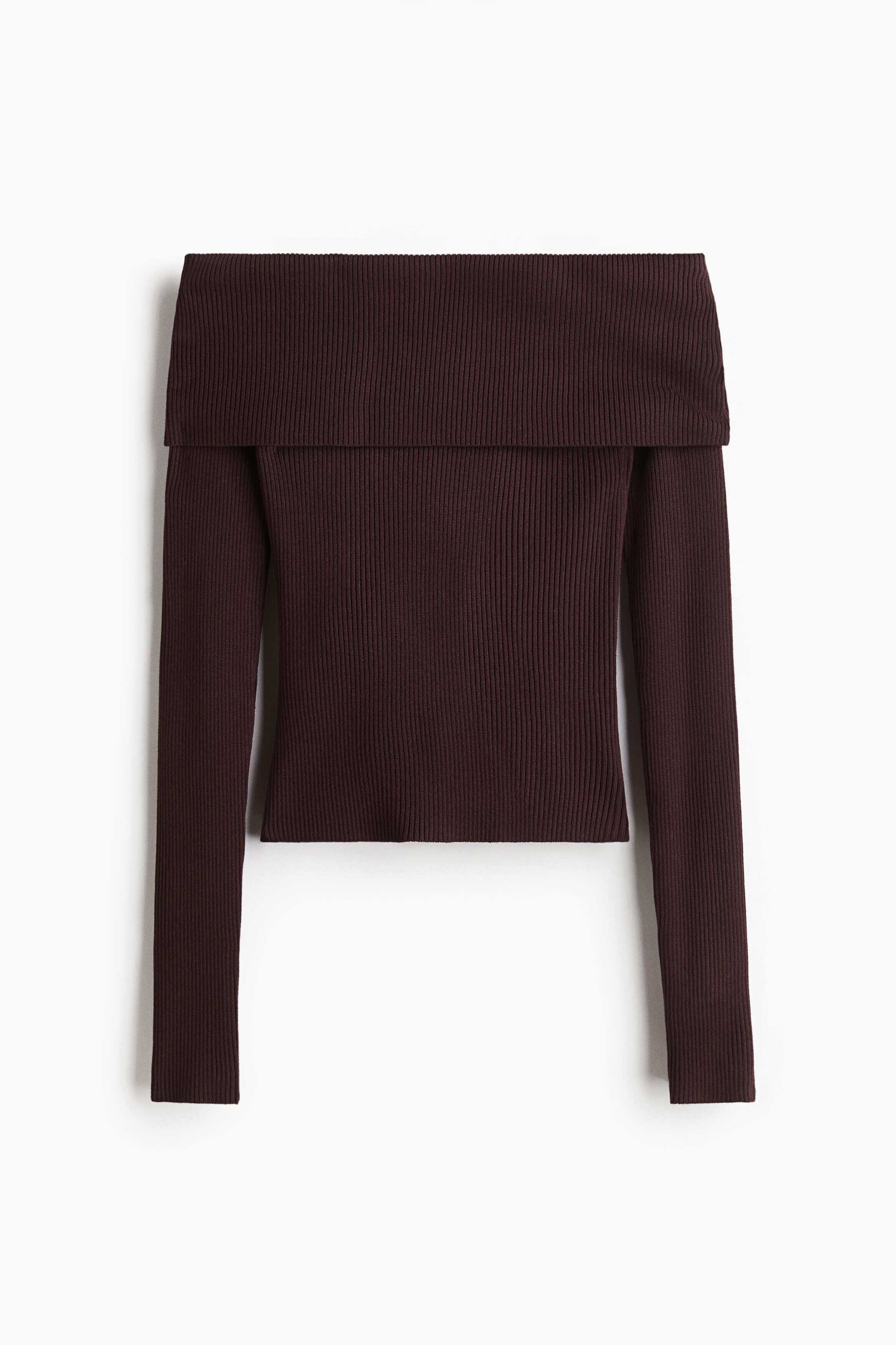 Rib-knit off-the-shoulder top Rib-knit off-the-shoulder top