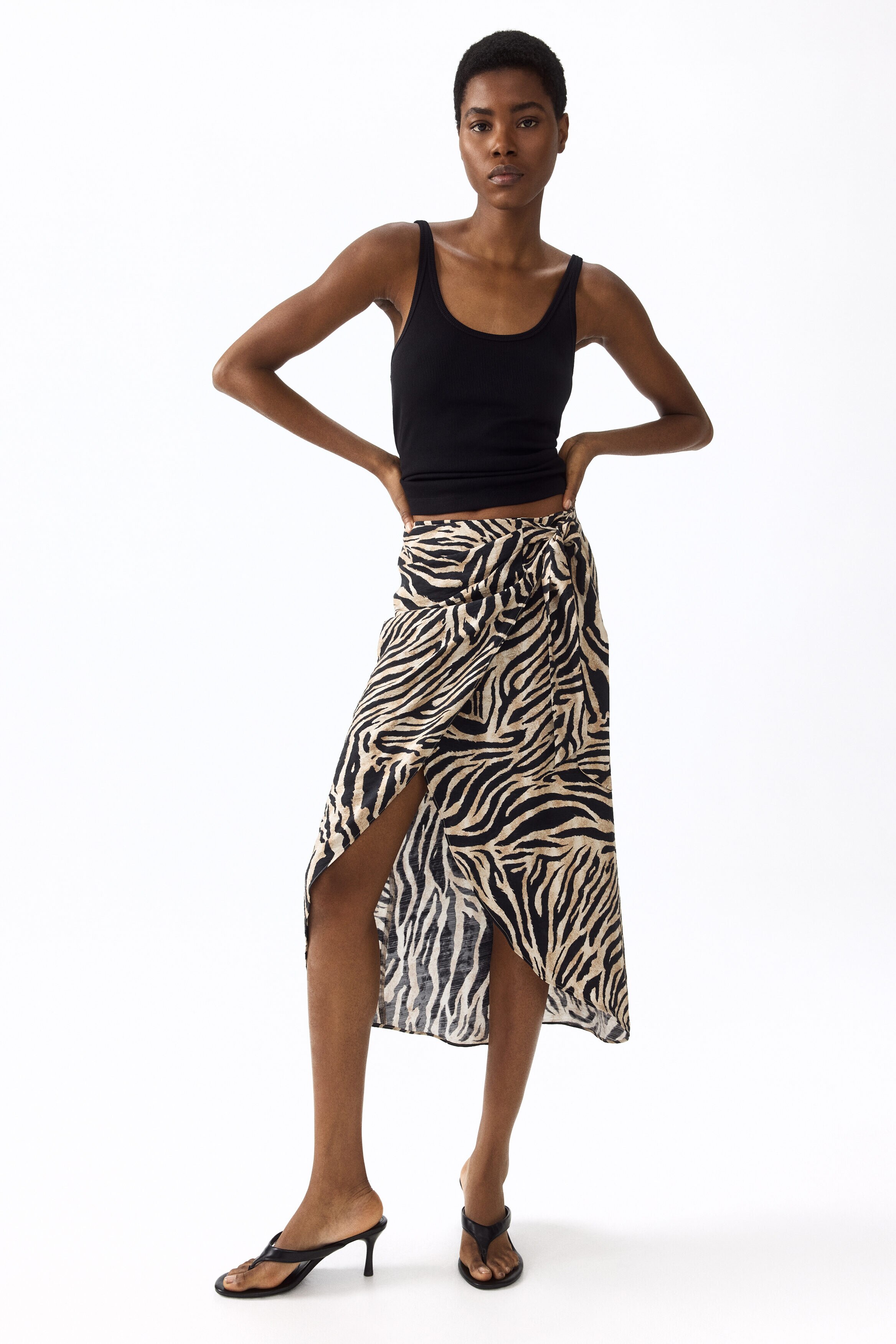 bohemian seoul PLEATED WRAP SKIRT Mサイズ Wrap skirt