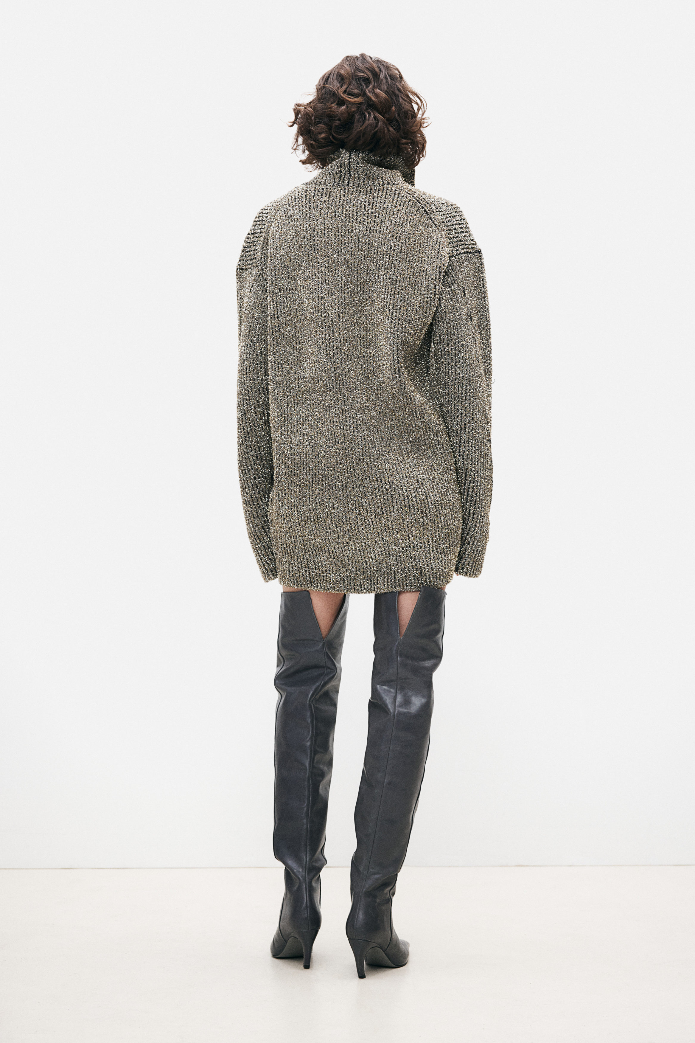 【新品】imperf Classic Knit Dress 38 新品】imperf Classic Knit Dress 38 Elegant Knitted Ribbed