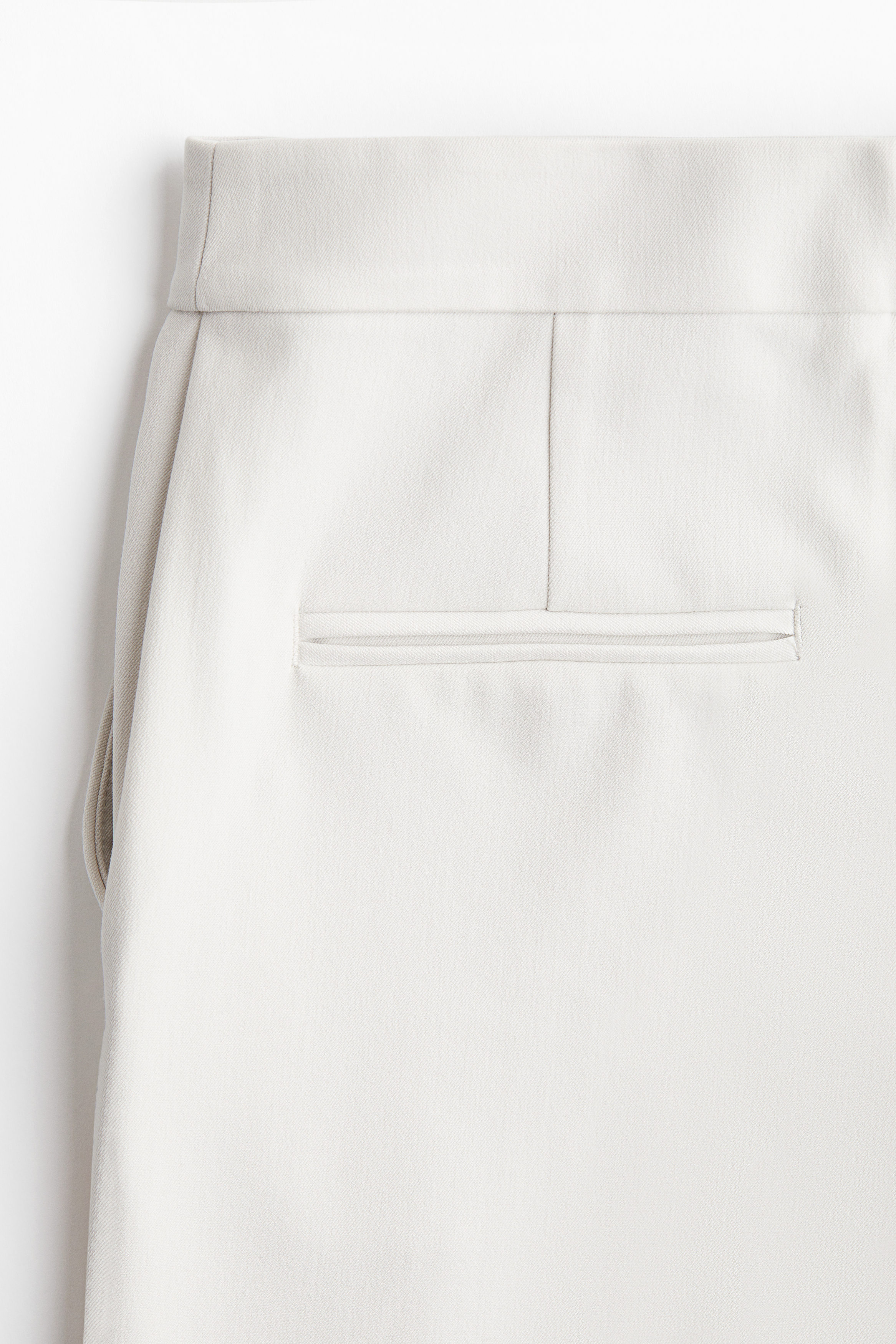 【Raucohouse】Cream jersey slim bootcut pants Bootcut trousers