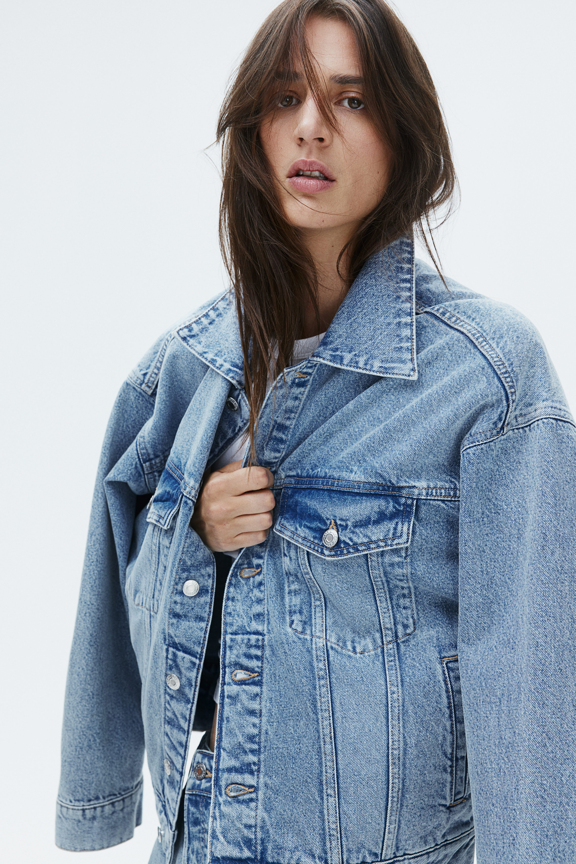 Oversized denim jacket