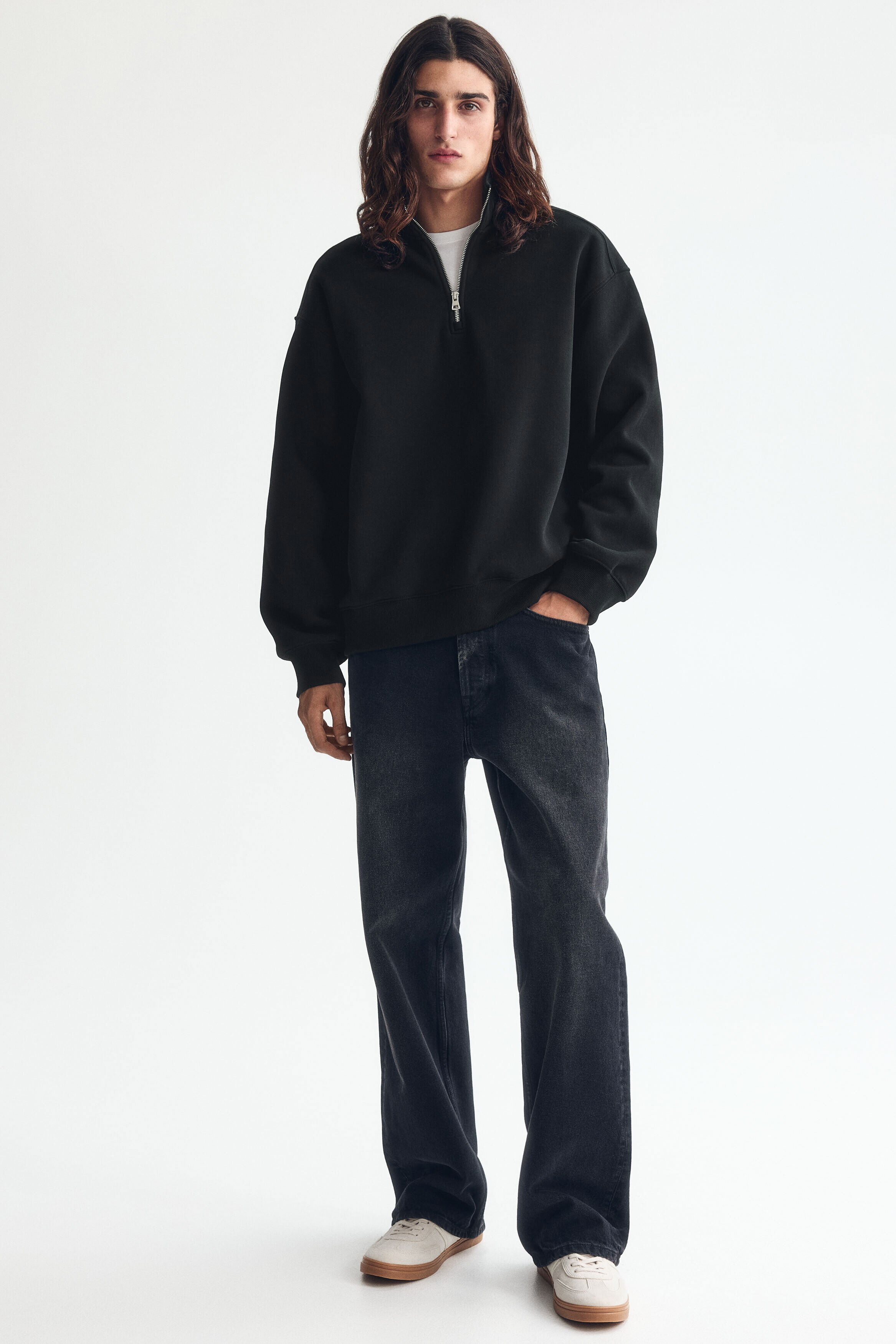 Loose Fit Zip-top sweatshirt