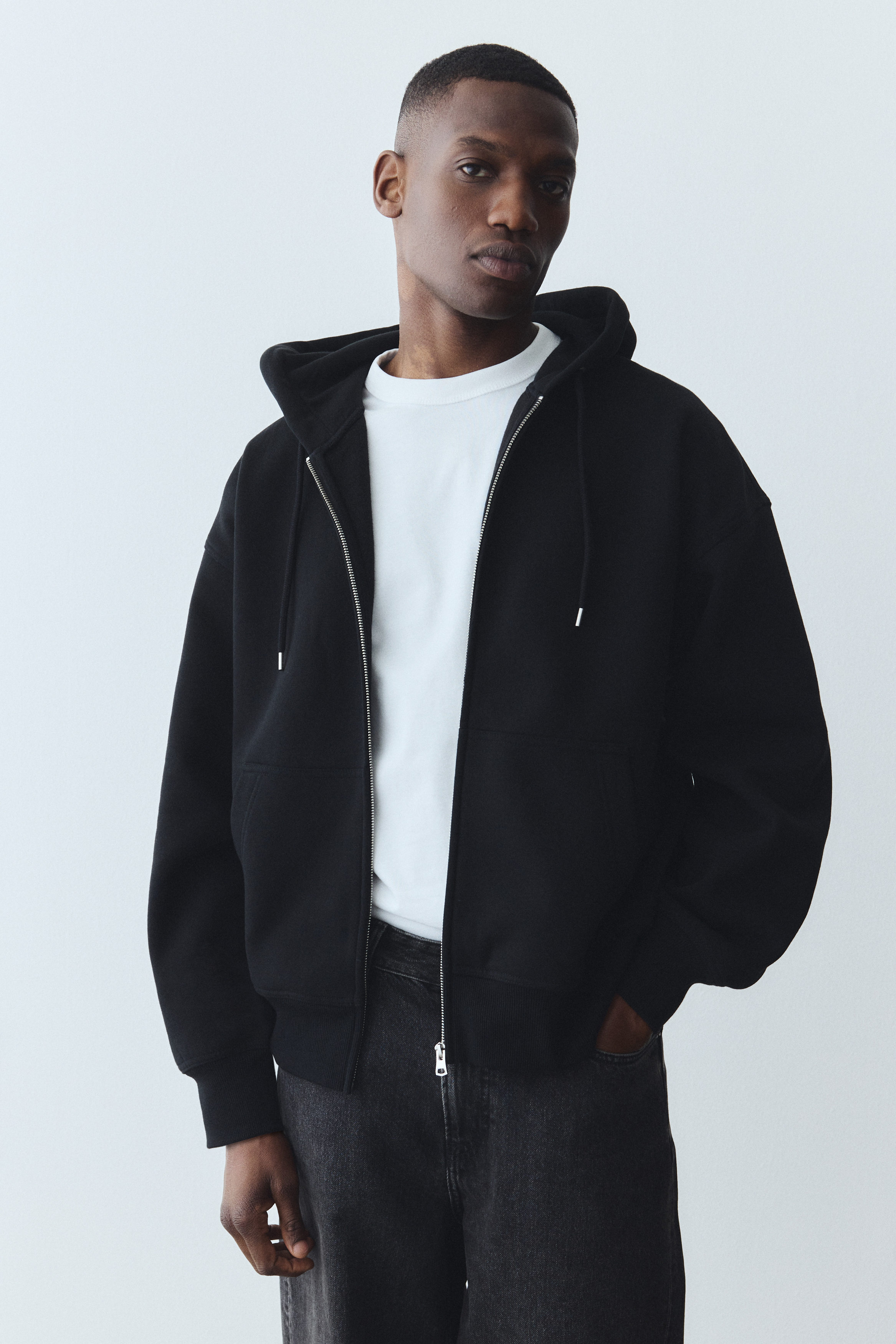 Oversized Fit Zip-through hoodie