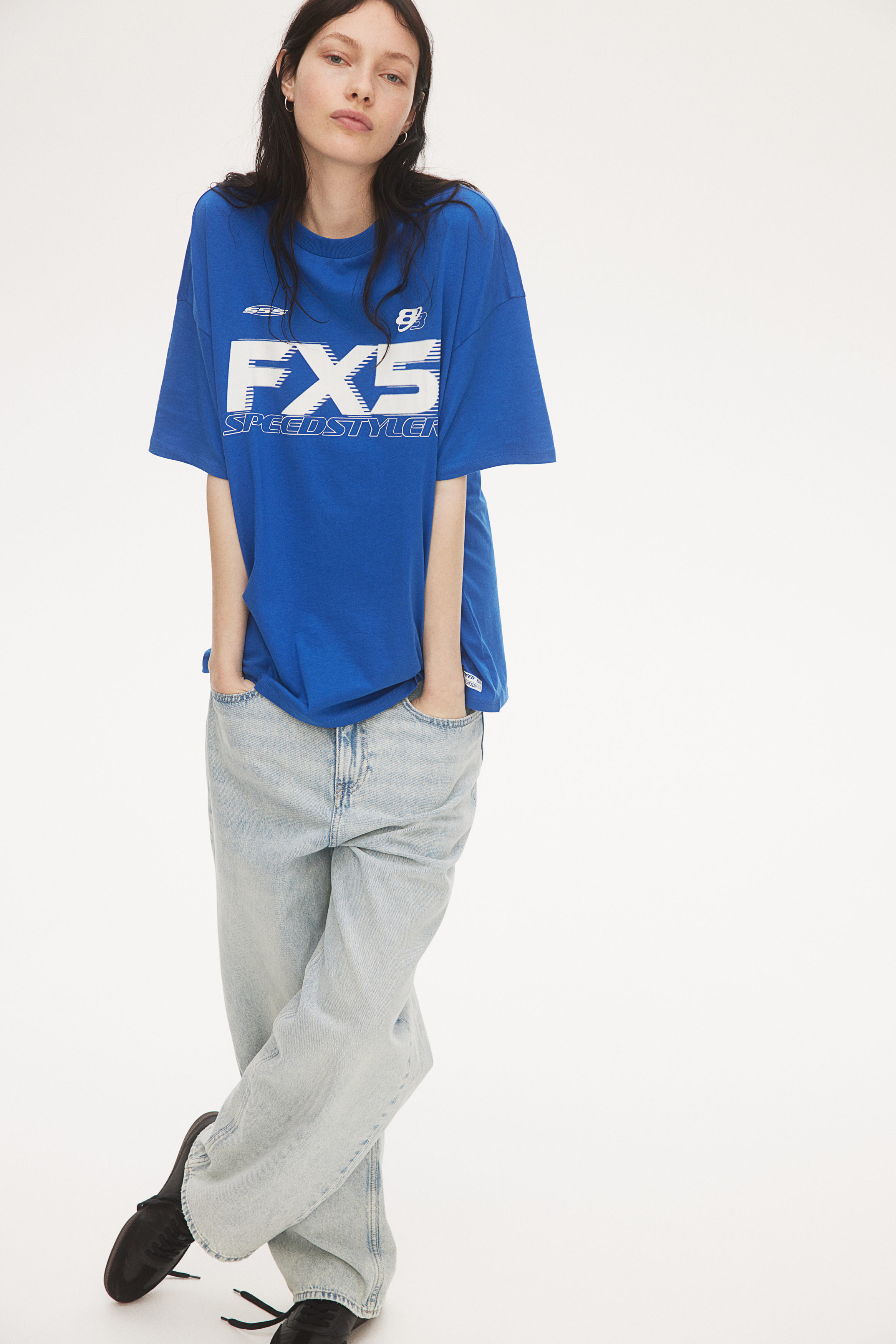 ☆M&H☆★ Loose Fit Printed T-shirt - Black/Masashi - Men | H&M HK