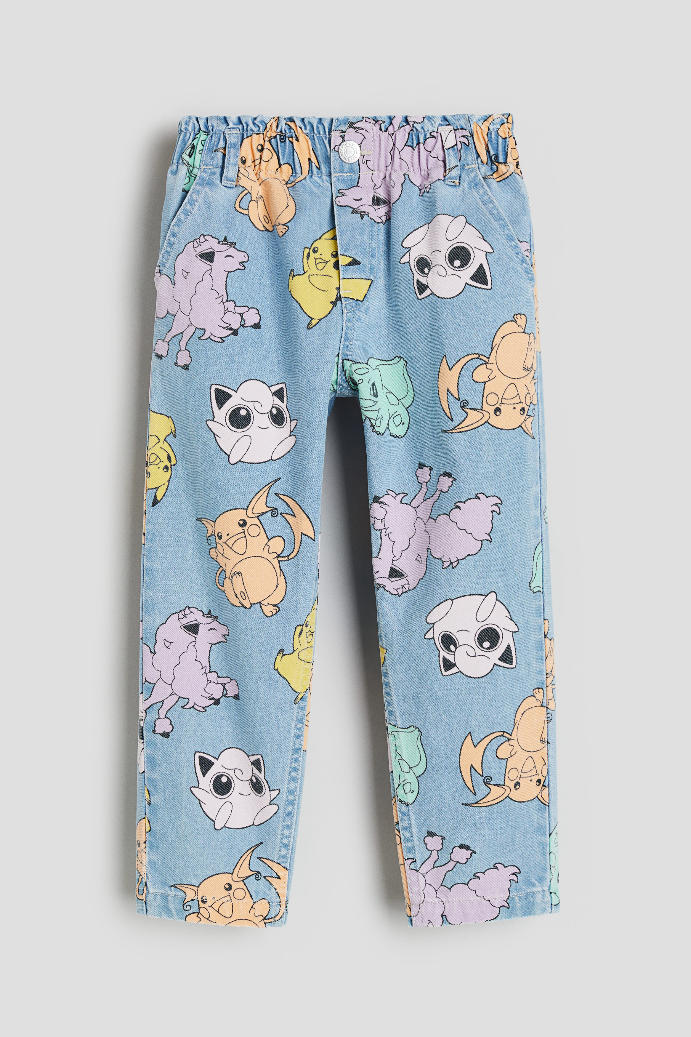 Relaxed Fit Paper Bag Jeans