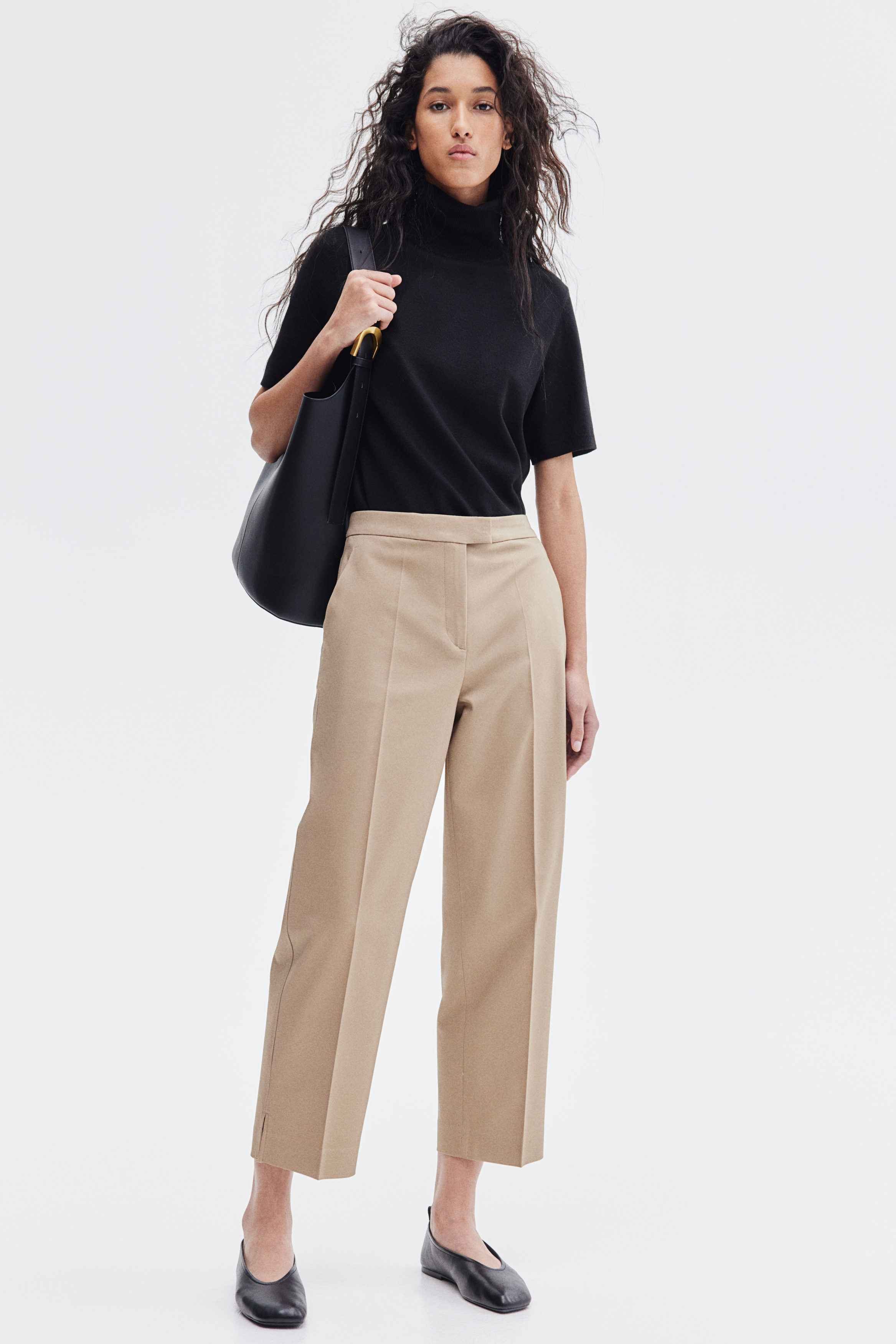tailored cigarette trousers Viktor&Rolf Black Wool Nina - Cigarette Fit Tailored