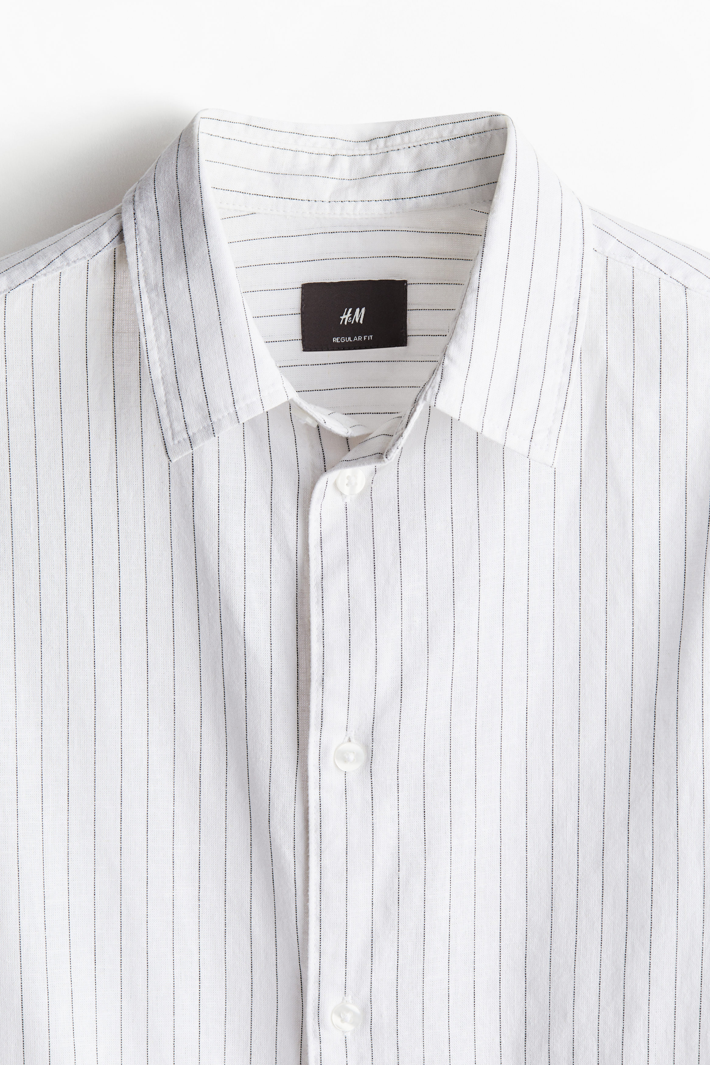 トップス herlipto Linen-Blend Easy Shirt White Linen-Blend Easy Shirt