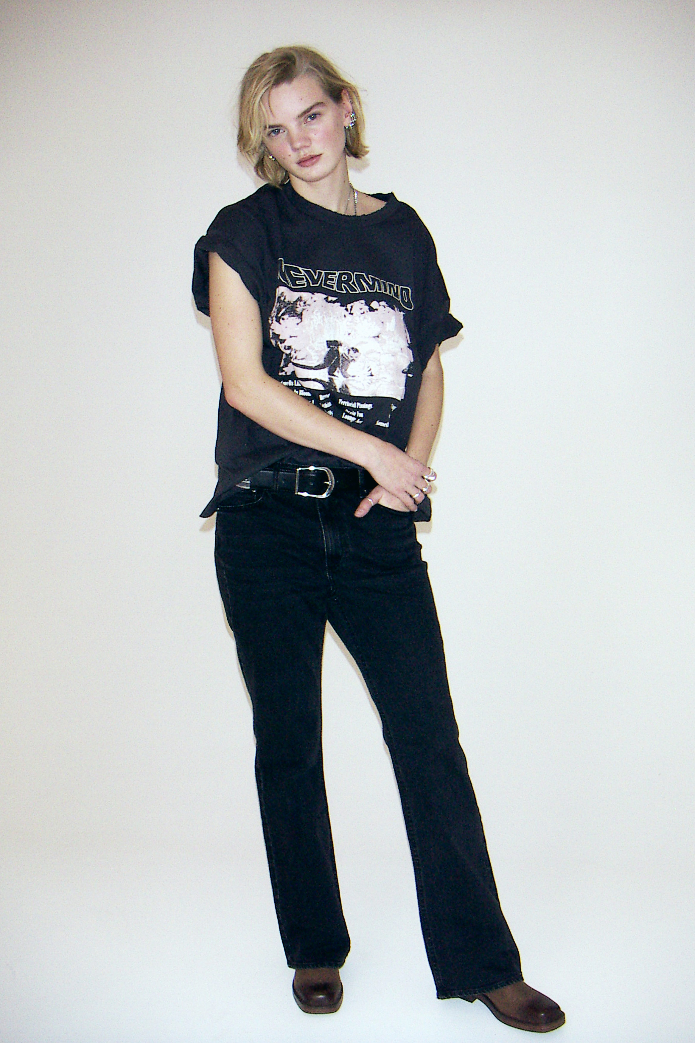 [ JEANS] Big printed T-shirt ★大人気★ Women Brea Shirt Vicente at AG Jeans Official Store