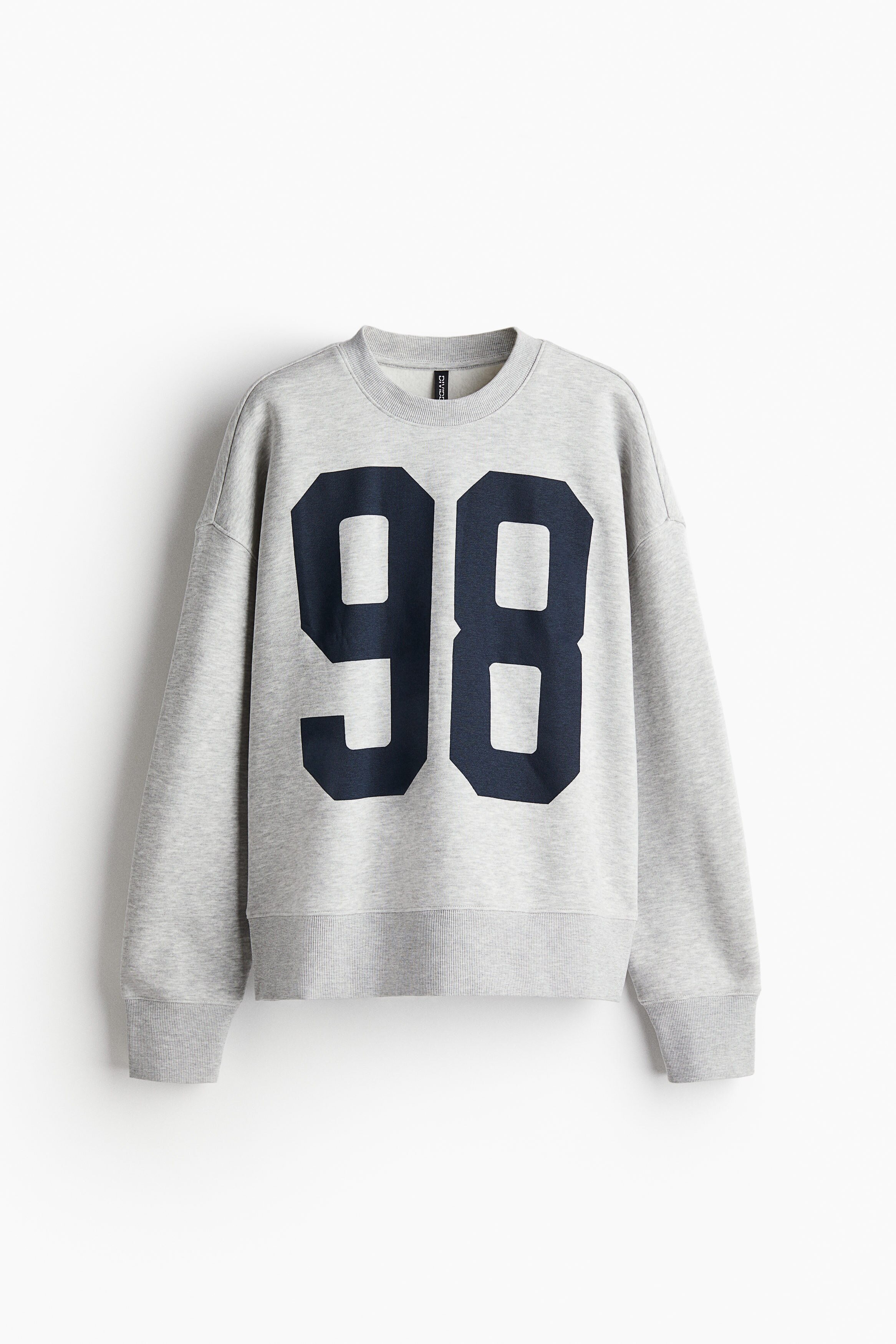Oversized motif-detail sweatshirt