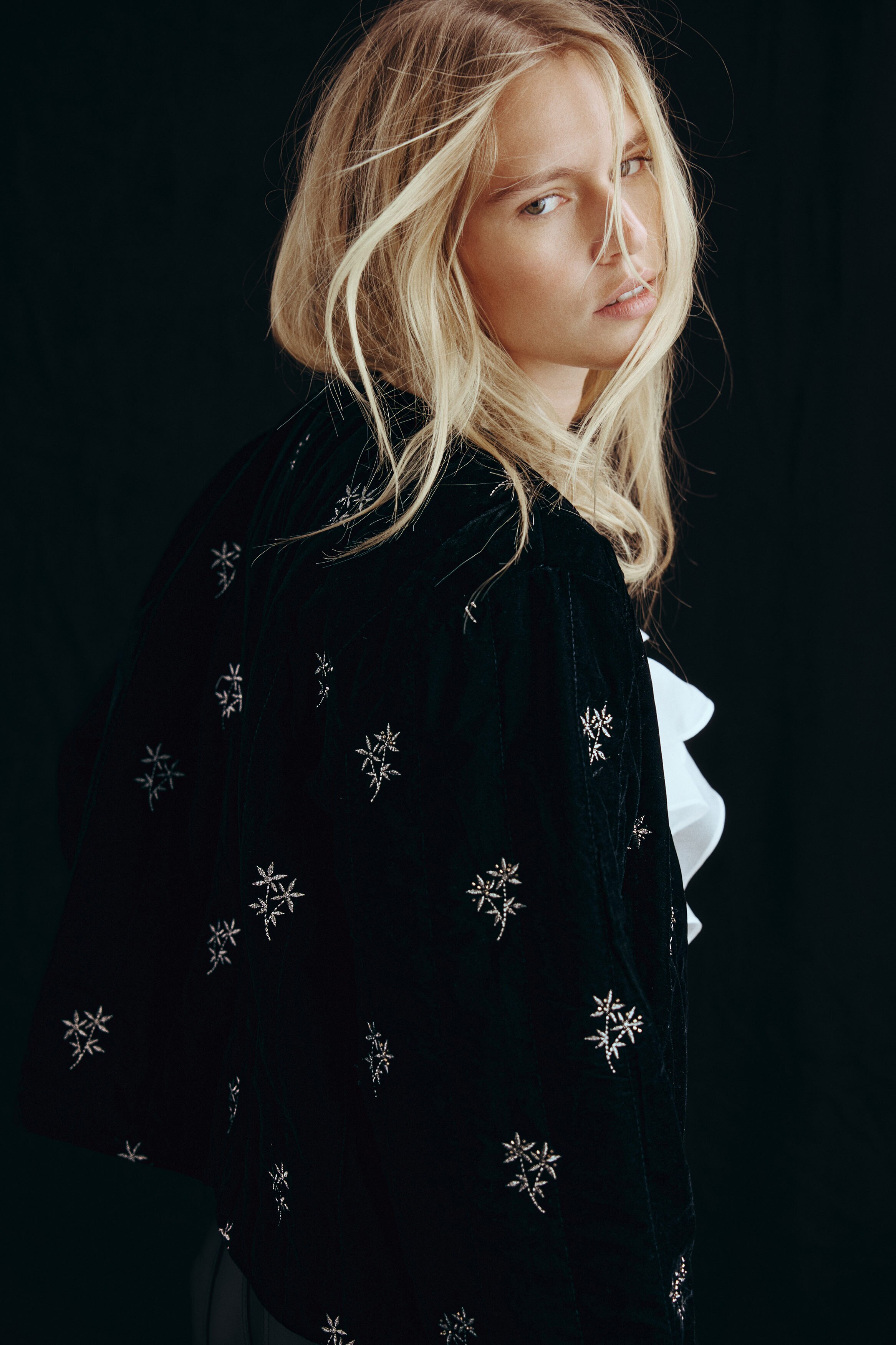 【COUTURE D’ADAM】VELVET EMBROIDERY JACKET COUTURE D'ADAM/クチュールドアダム】Velvet Embroidery Jacket（ノー