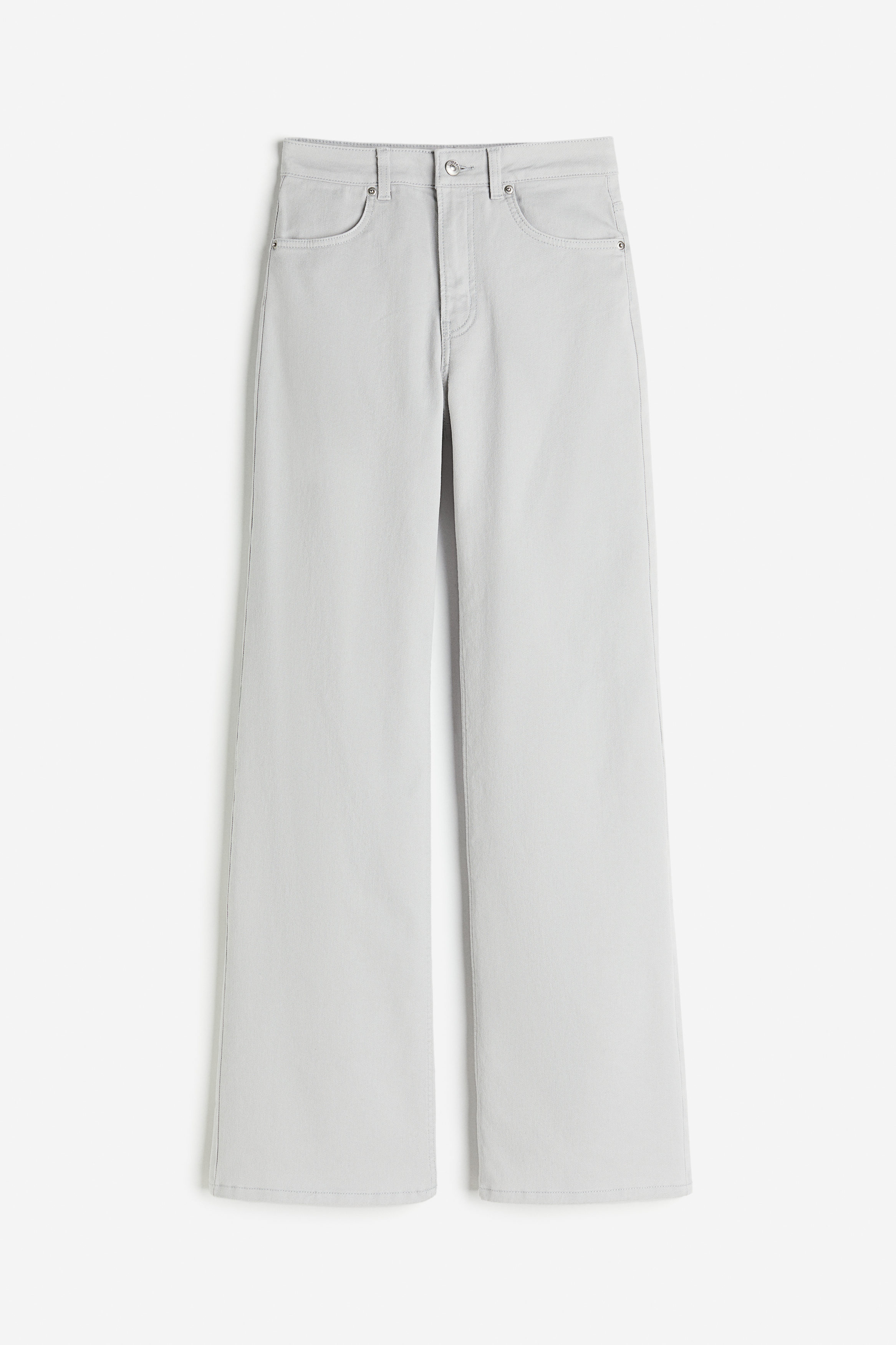 Wide twill trousers