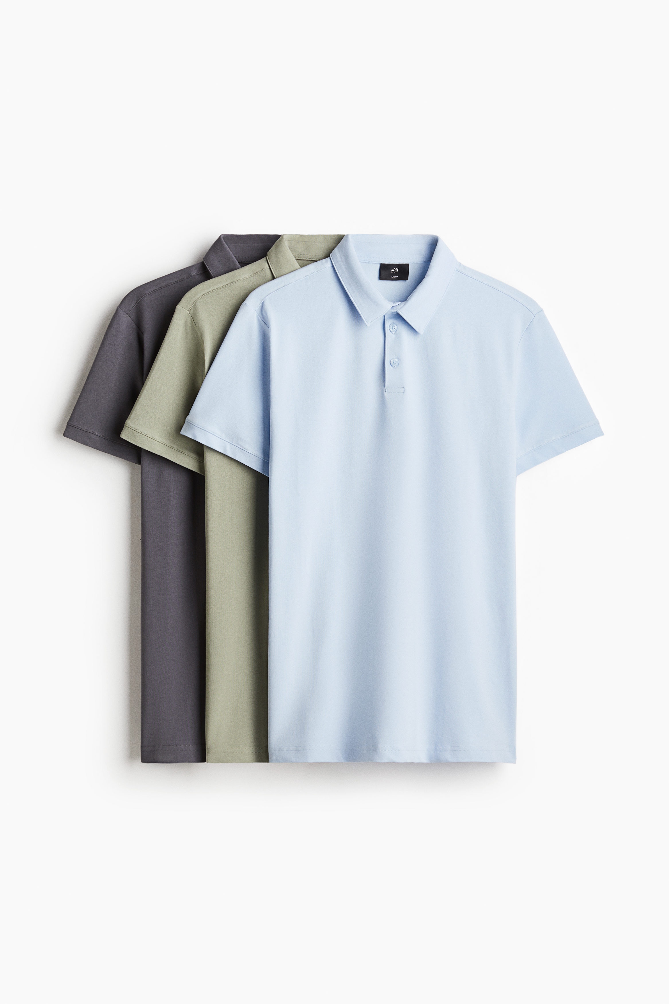 3-pack Slim Fit Polo shirts