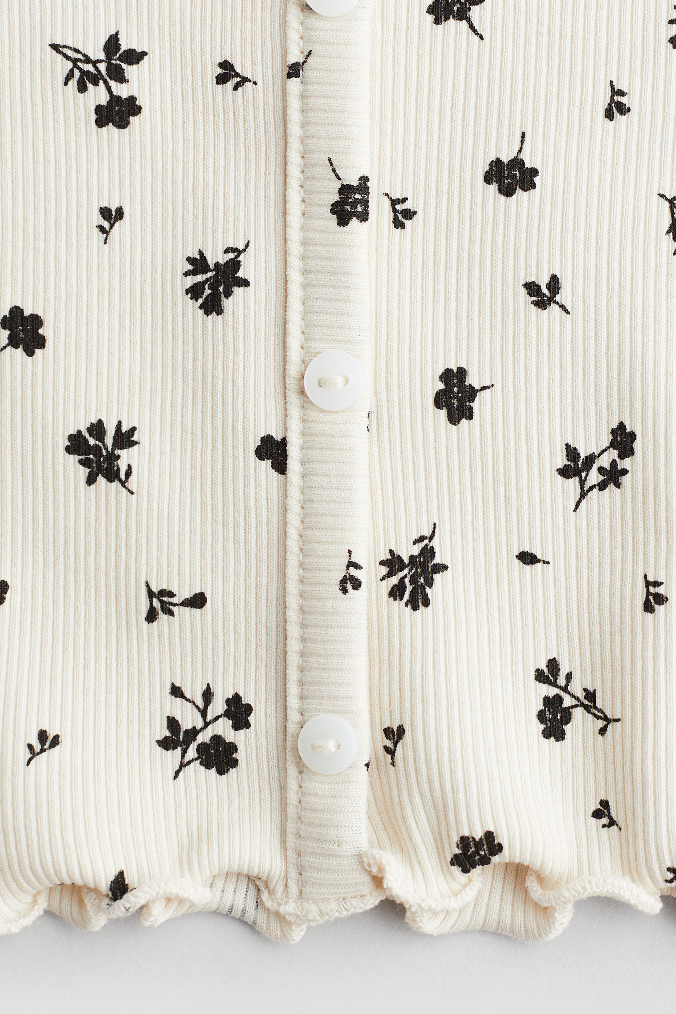 Ribbed cotton t-shirt