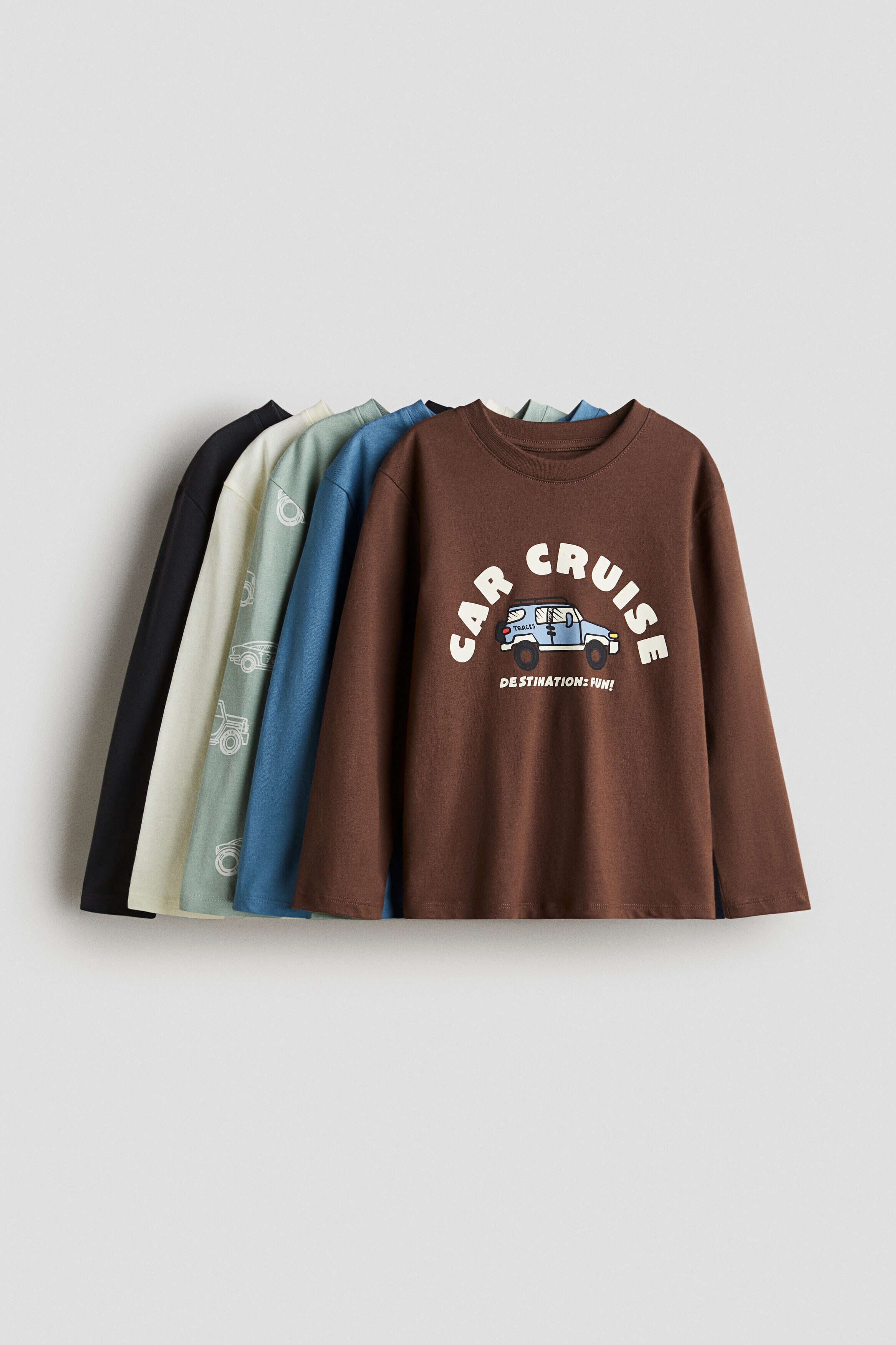 5-pack long-sleeved T-shirts