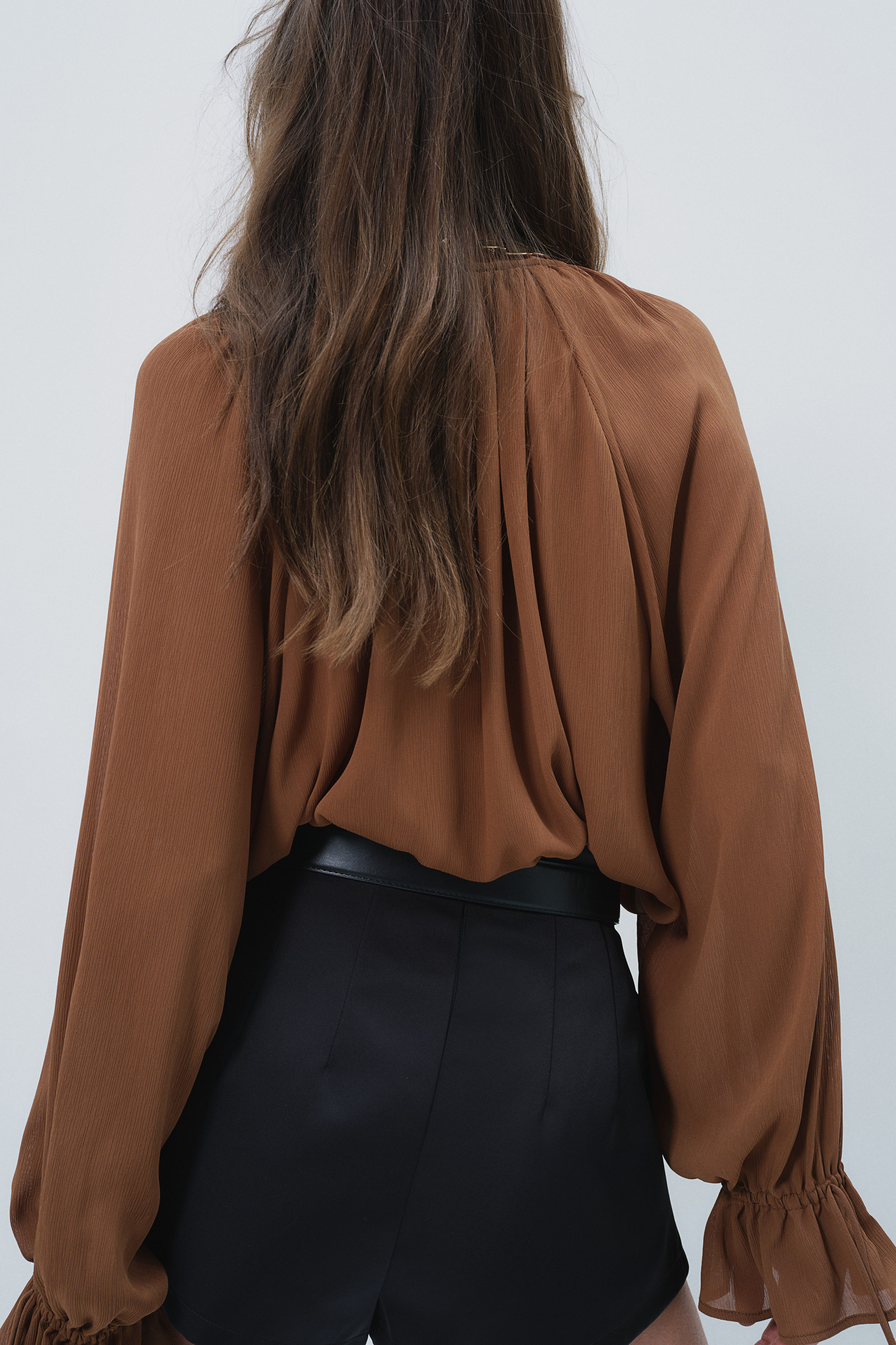 Frilled blouse