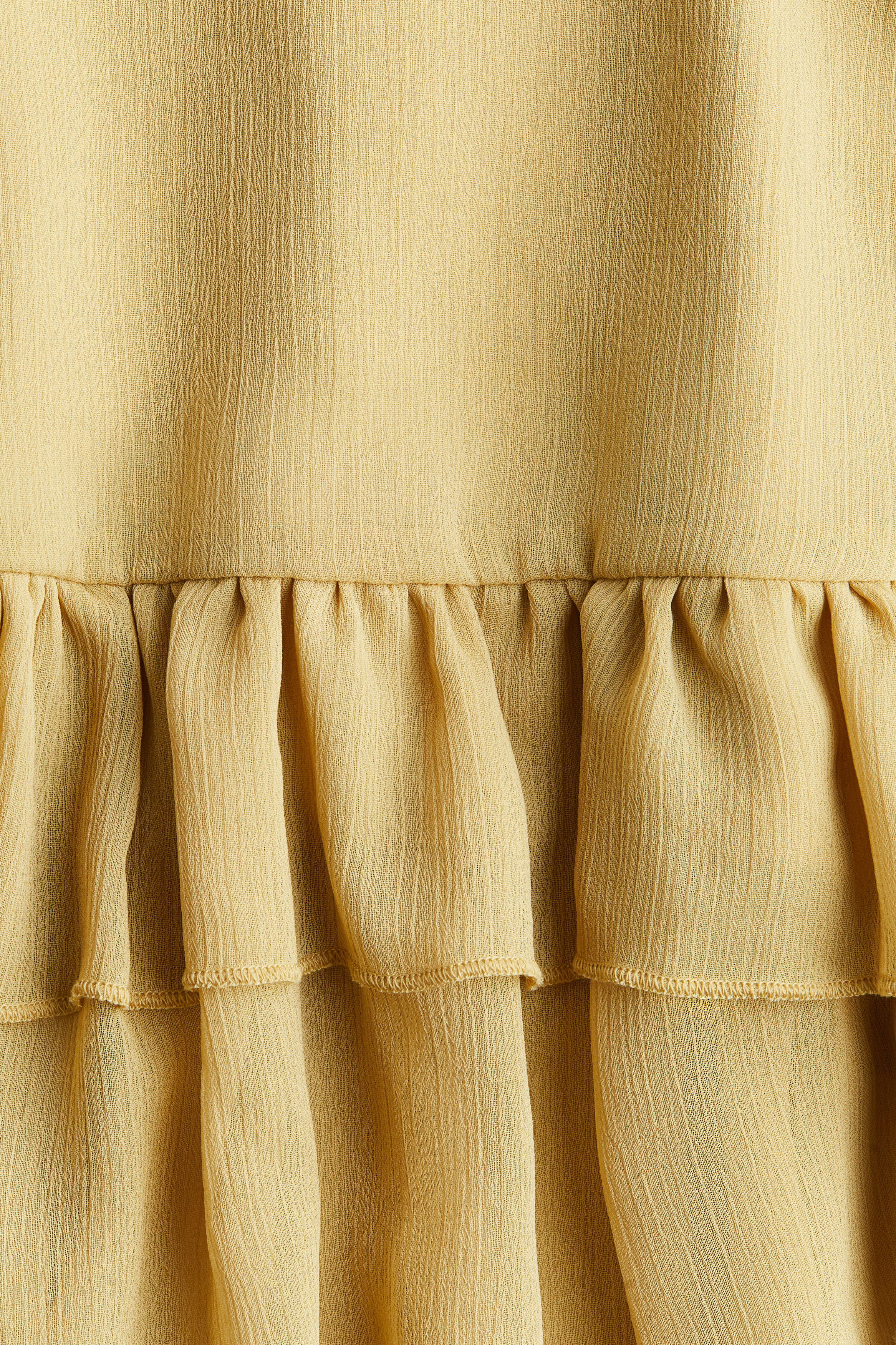 Flounced chiffon dress