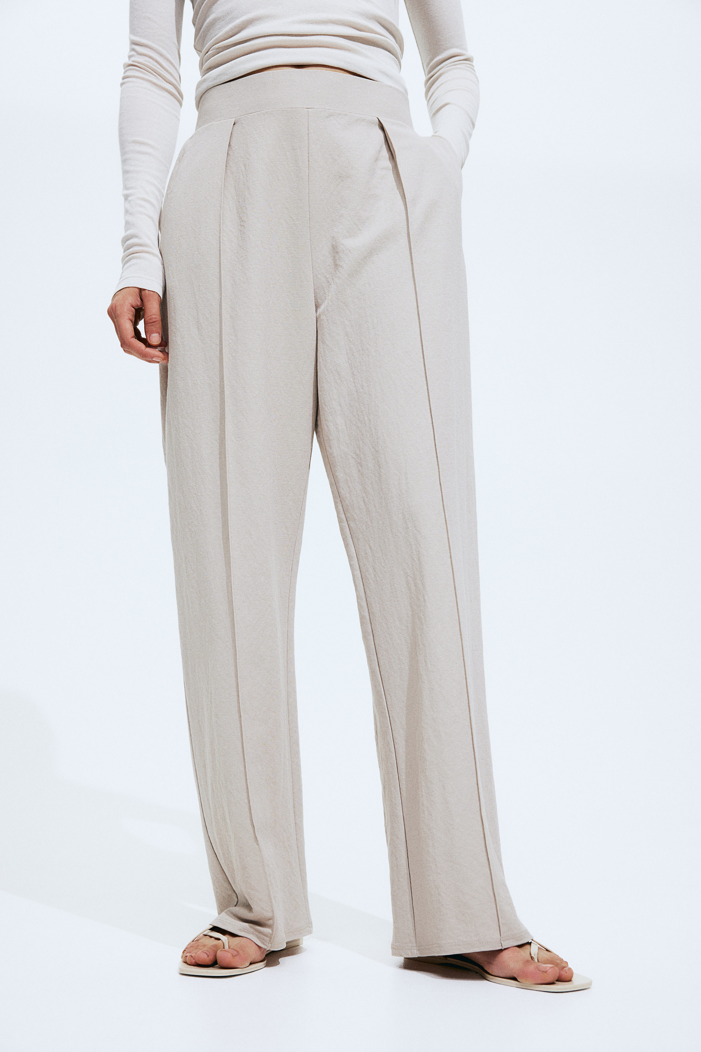 パンツ Ami Light Beige Tailored Trousers Straight Chino Trousers Beige AMI Paris | L'Exception