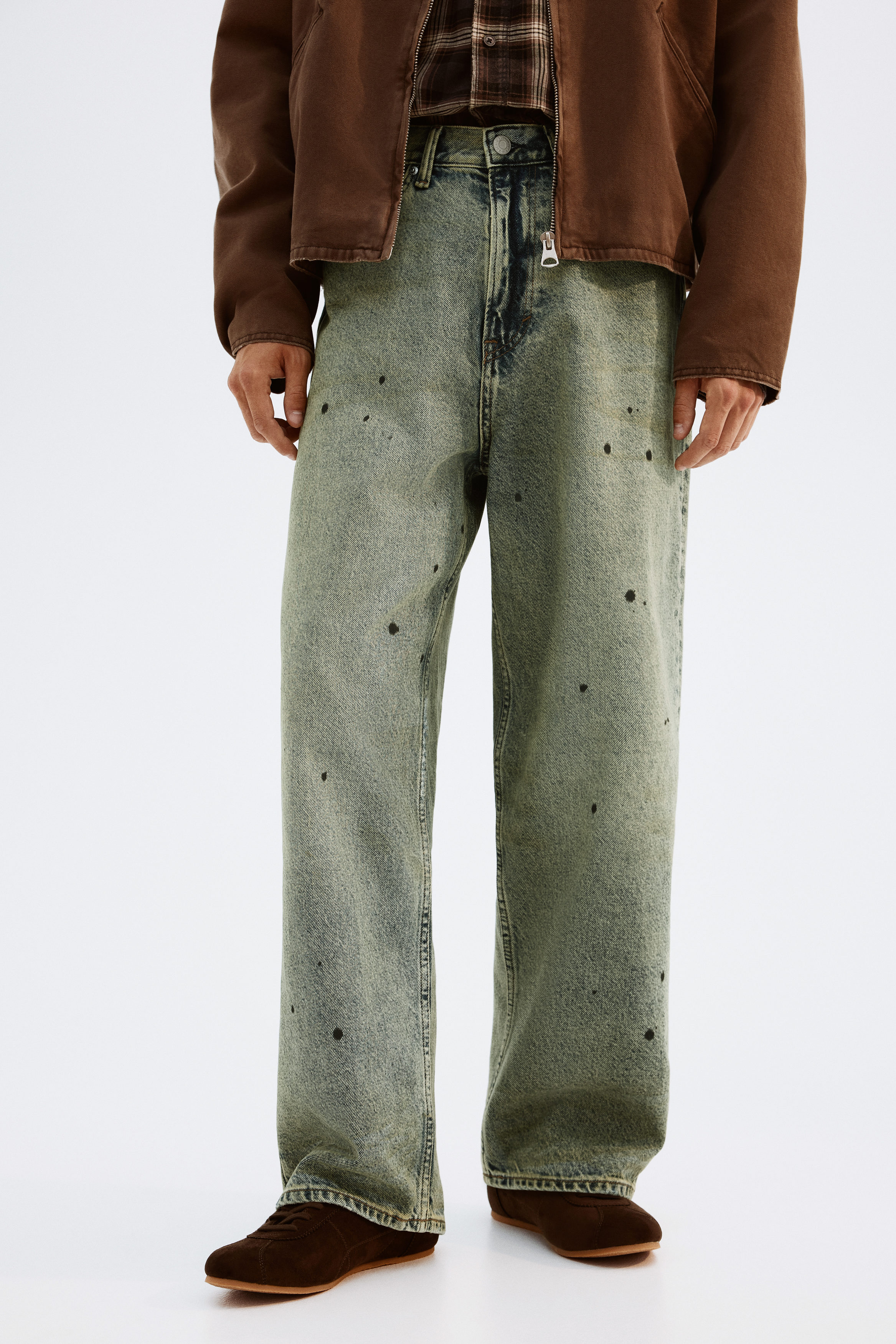 Baggy Jeans Jeans Olive Buy Urbano Fashion Mens Olive Green Loose