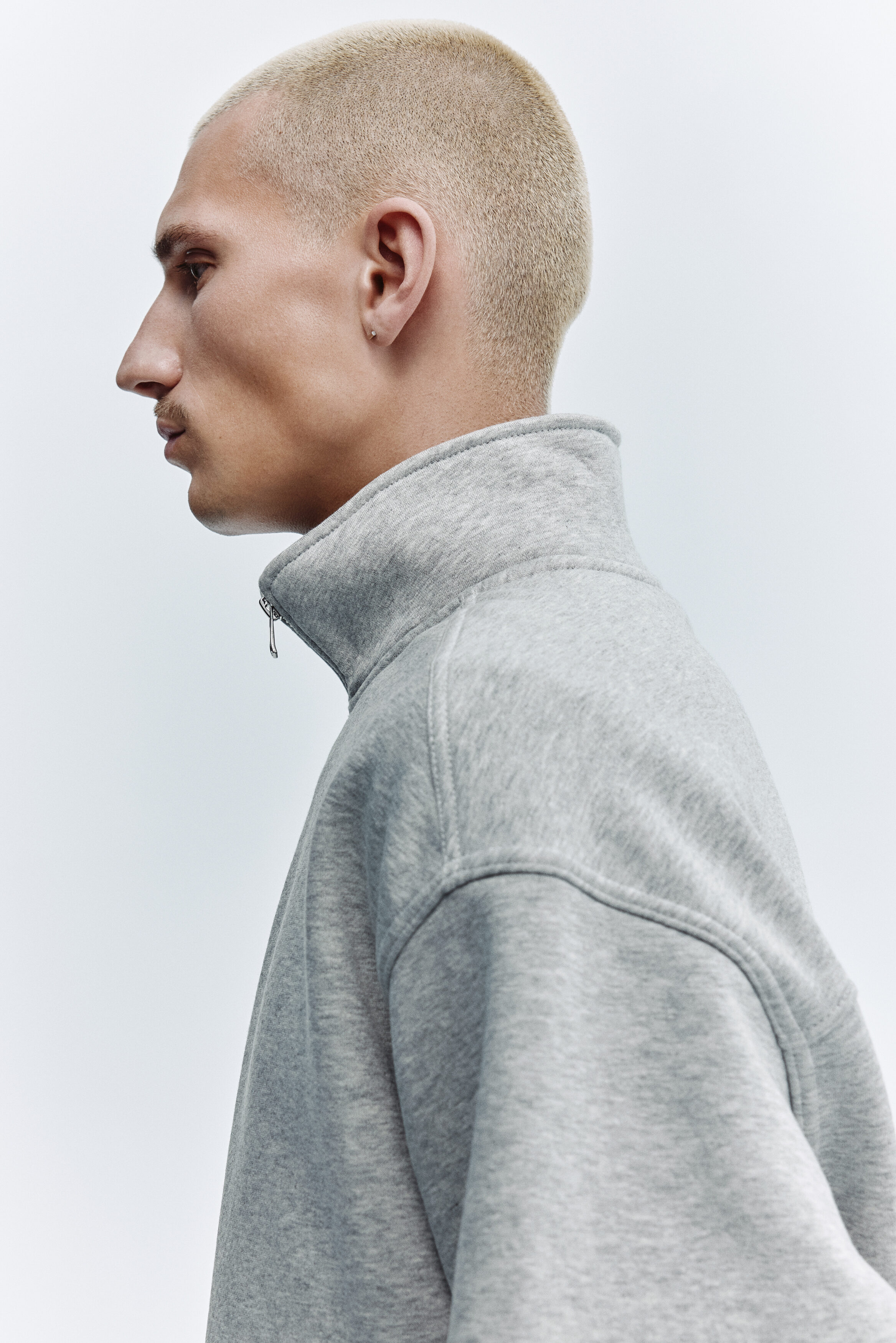 RUFFLOG HALF ZIP SWEATSHIRT【M】 Evesham Quarter Zip Sweatshirt - Ruff and Tumble