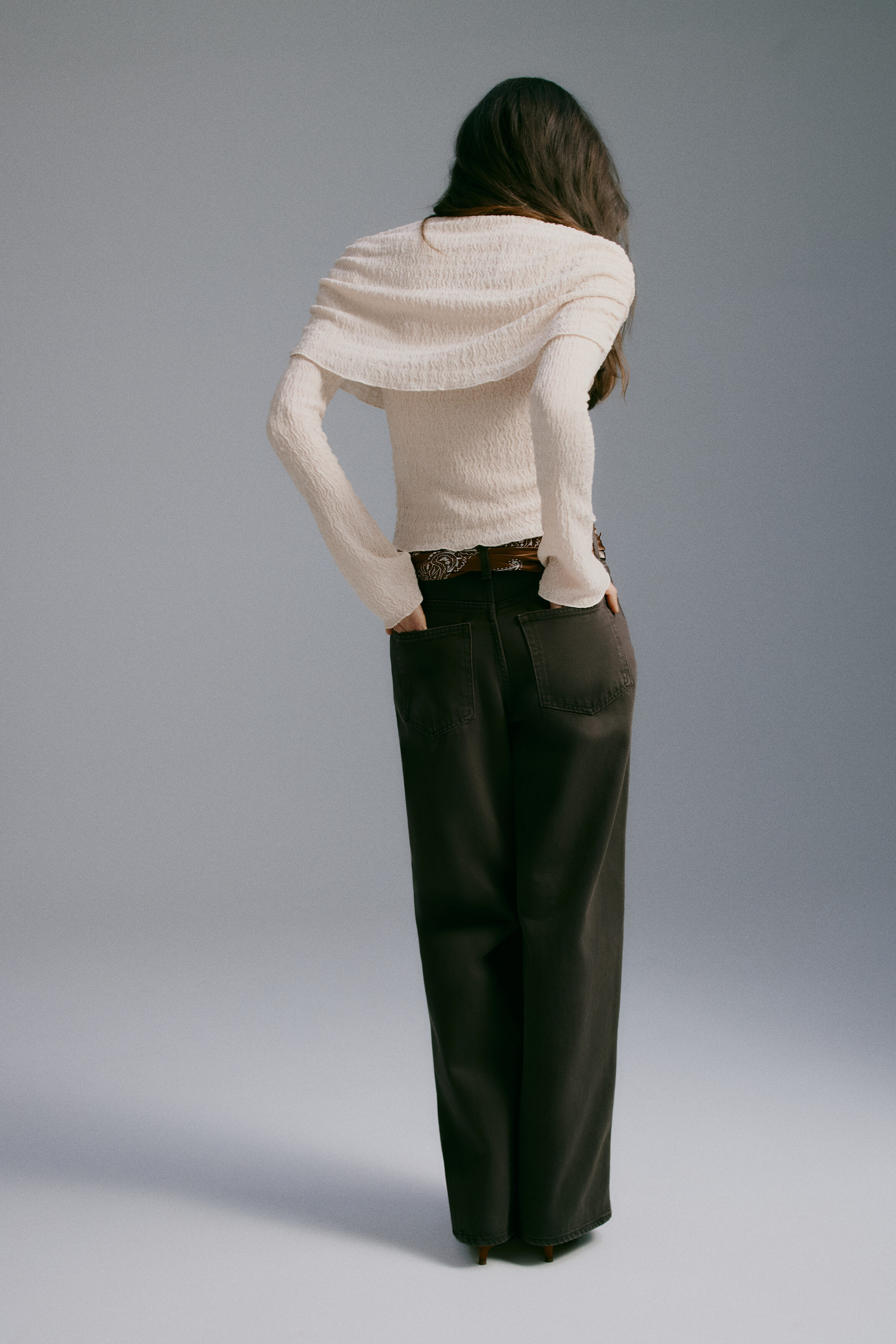 Layered jersey top