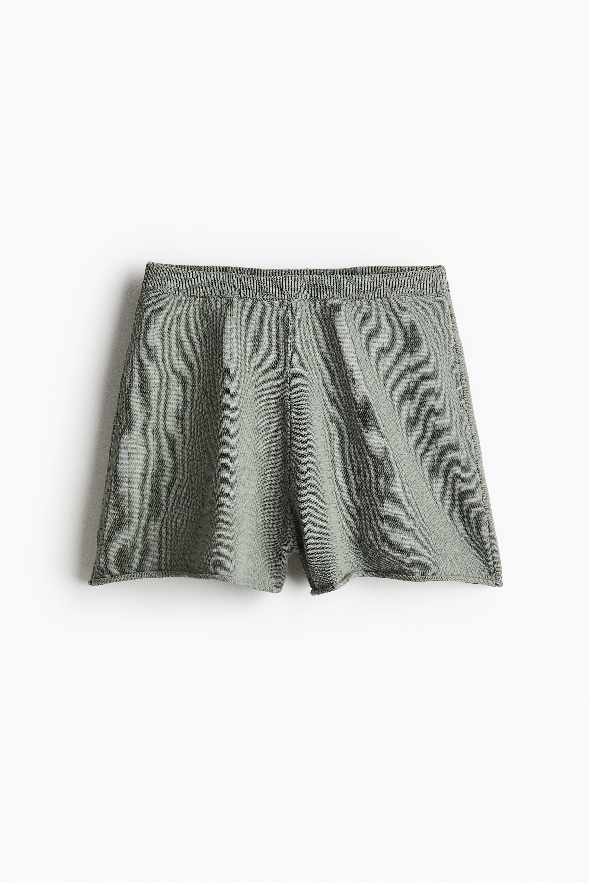 パンツ THEREDTHREAD S gather knit shorts THEREDTHREAD】S gather knit shorts