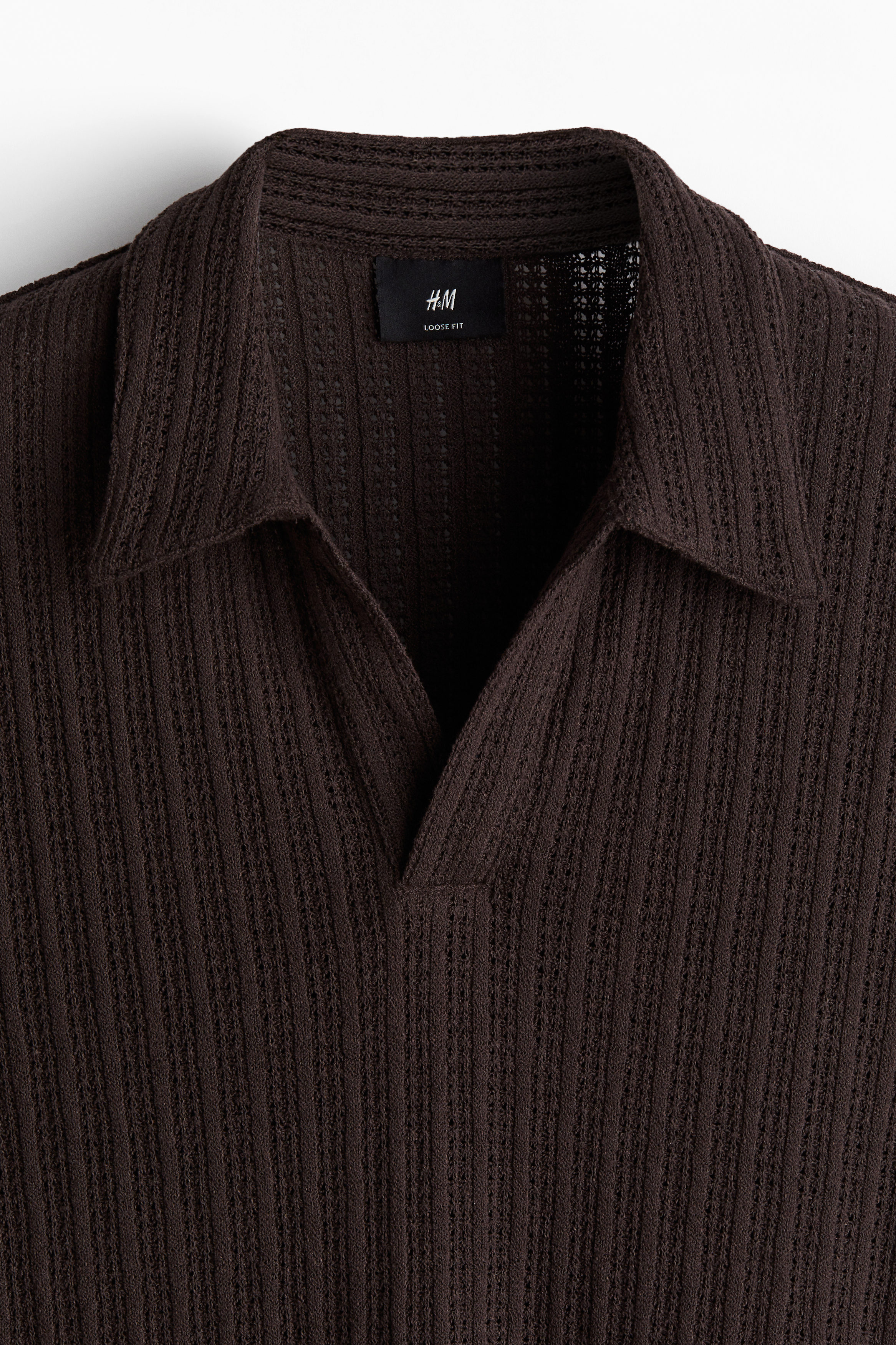 Loose Fit Jacquard-knit polo shirt