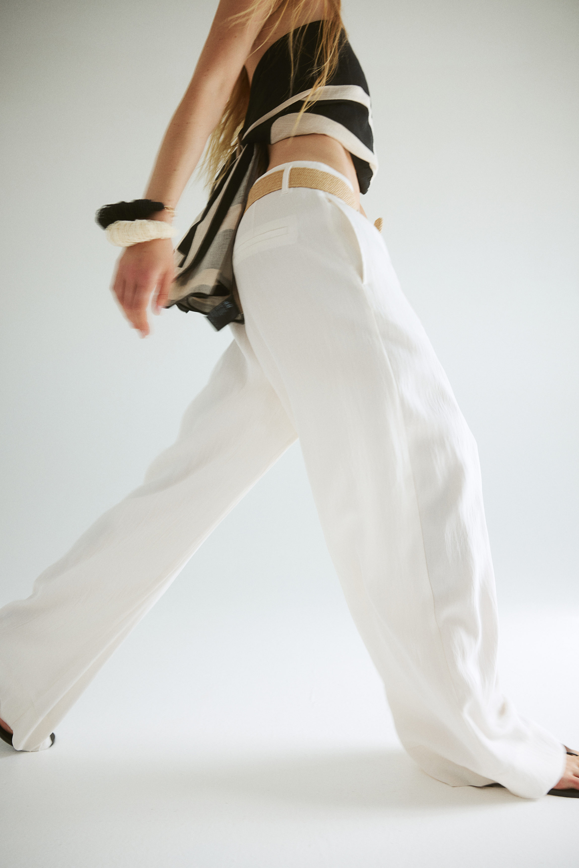 パンツ P.A.R.O.S.H. Wide-Leg Trousers With High Waist High Waist Wide Leg Pant - Charcoal Grey | KiraGrace | KIRAGRACE