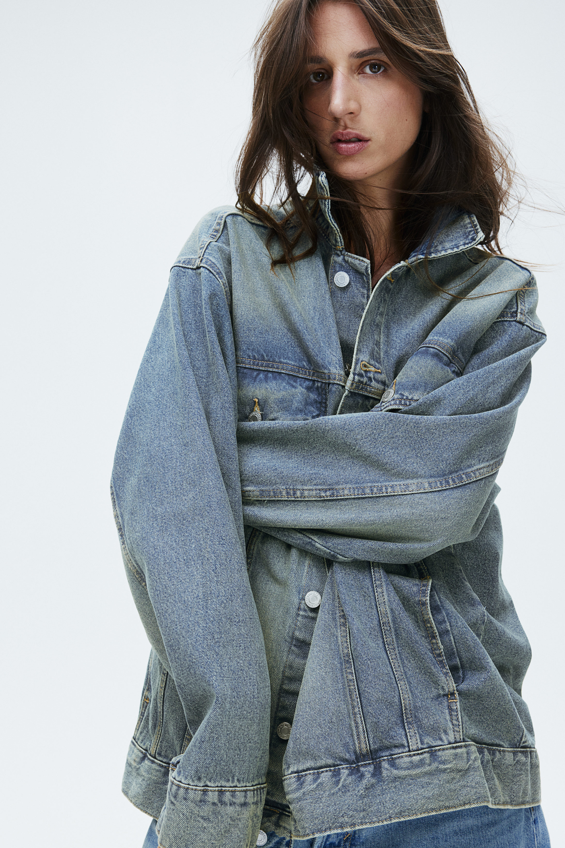 Oversized denim jacket