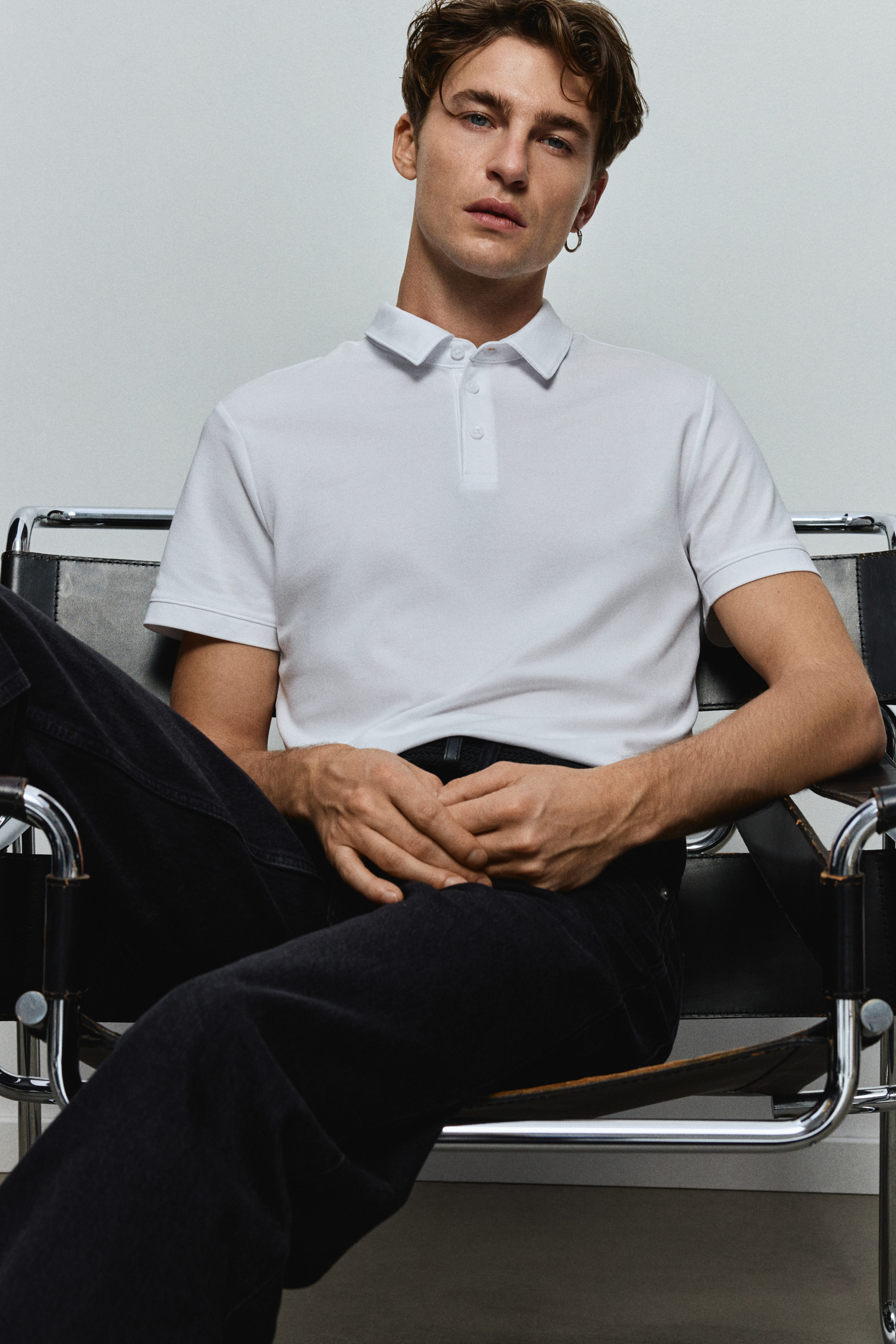 POLO slim fit tee ブラック、ホワイトセット Polo Ralph Lauren Slim Fit Cotton Undershirt 5-Pack | Dillard's