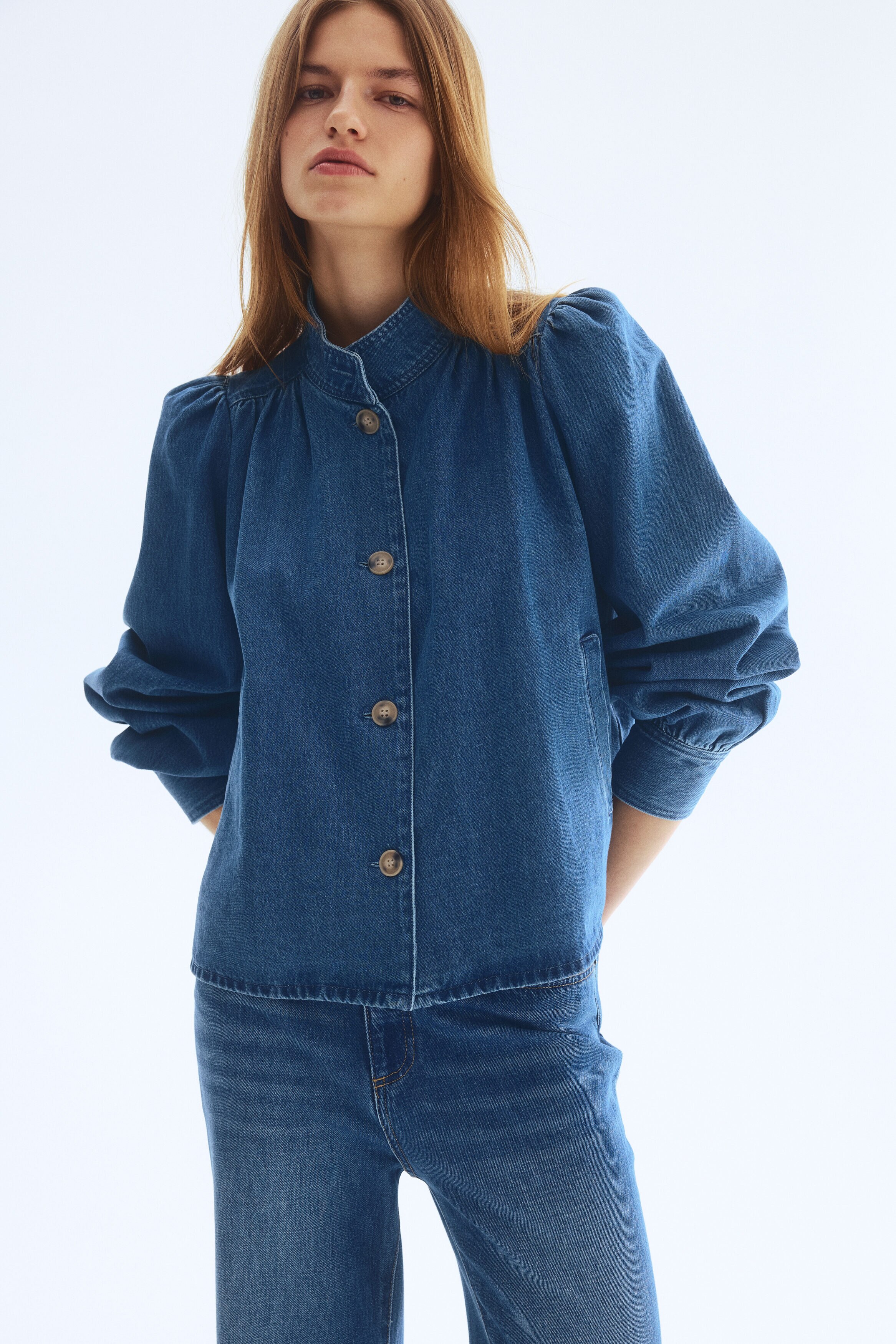 twill♡ PUFF SLEEVE SHAPE JACKET