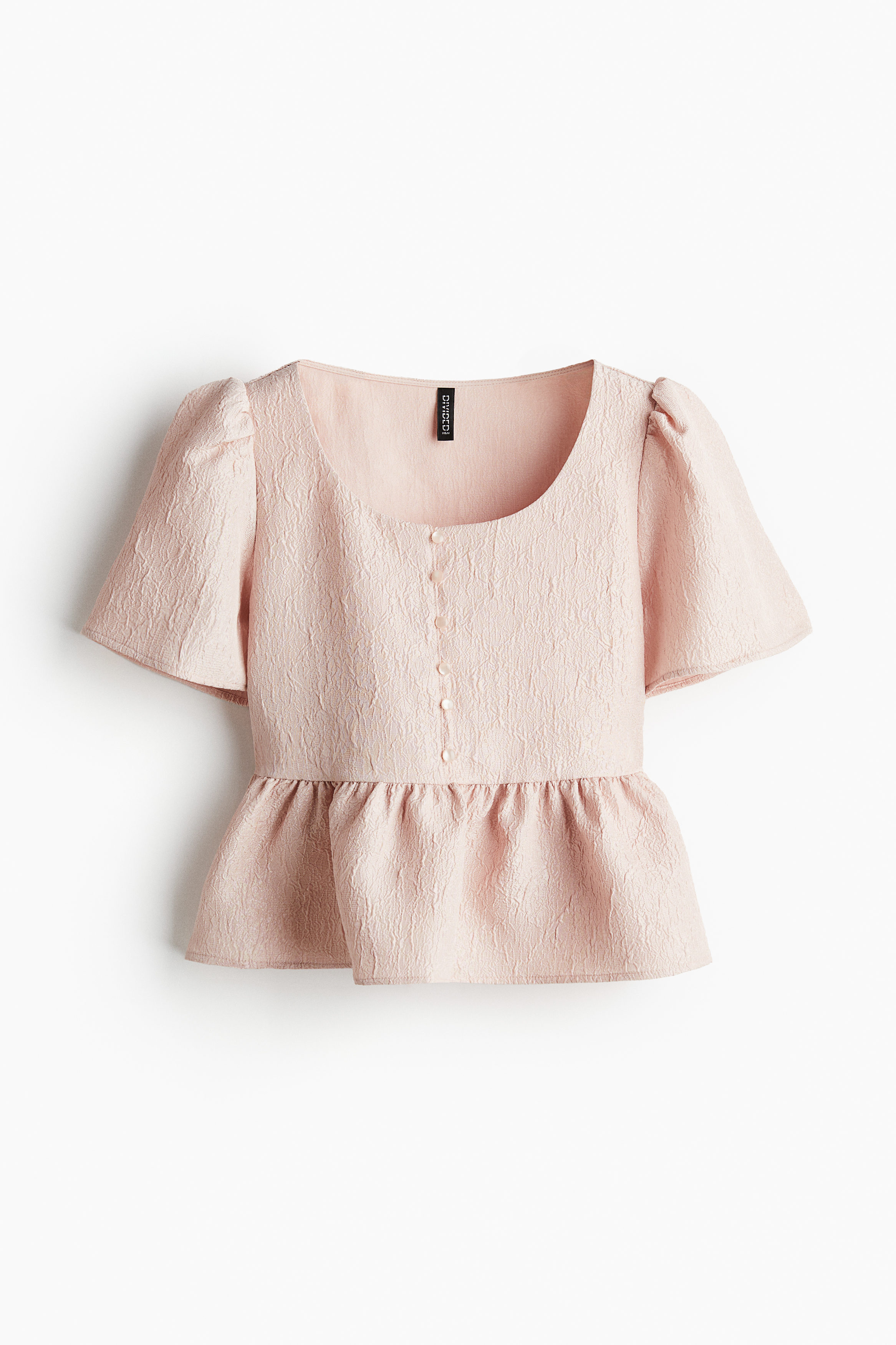 HIAND ハイアンド Frill peplum Shirt フリル ブラウス