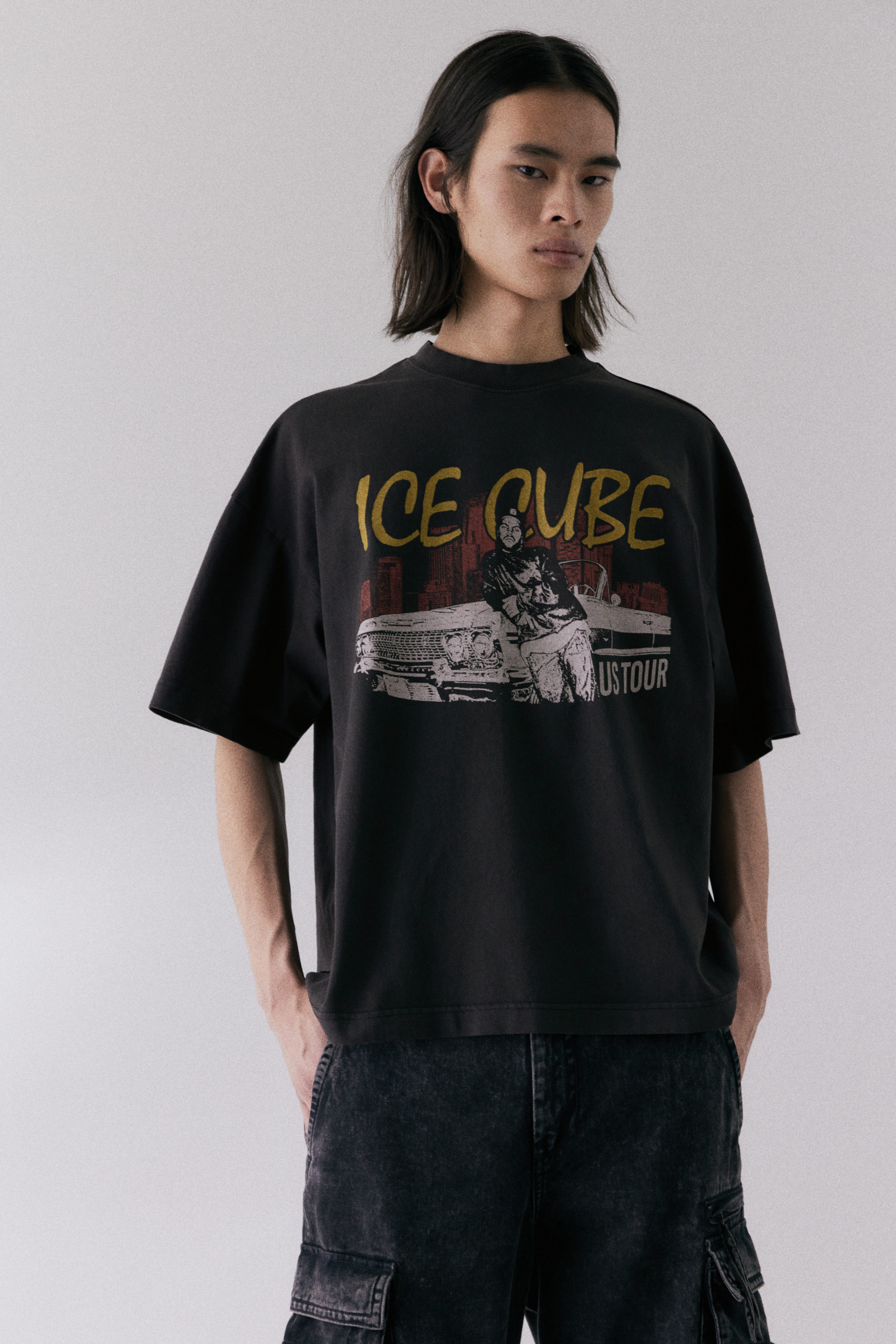 High Wet Compact T-Shirt Ice black サイズM Oversized Fit T-shirt